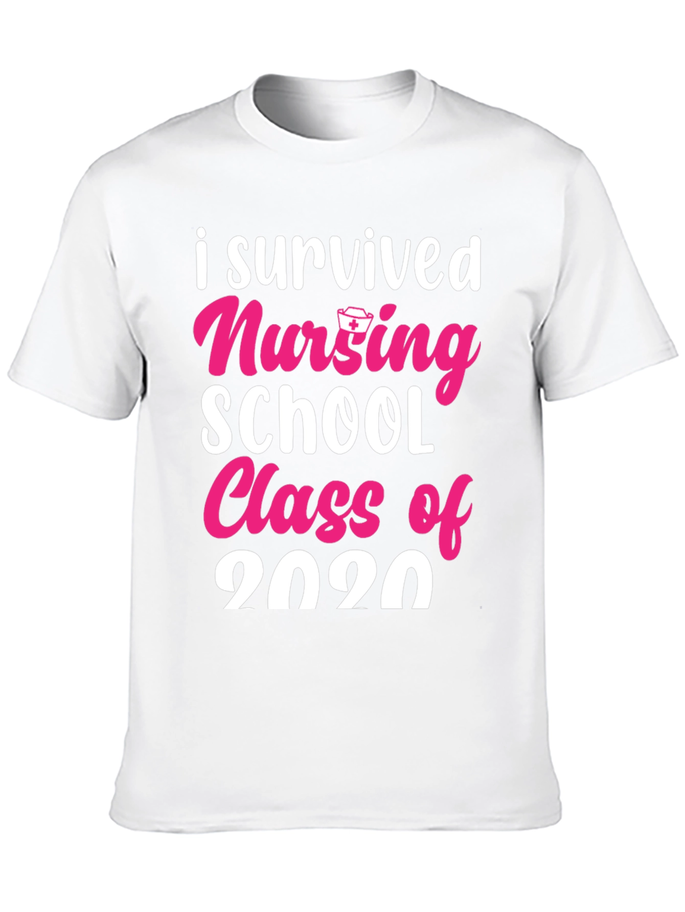 Black I Survived Nursing School Class of 2020 T-Shirt view 10