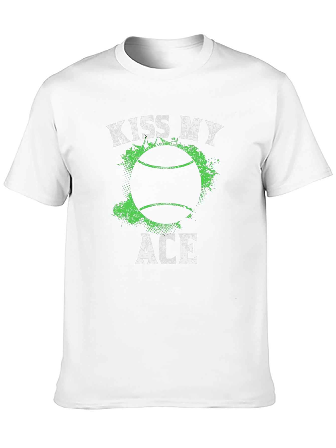 Kiss My Ace Tennis T-Shirt - Black Graphic Tee - 10