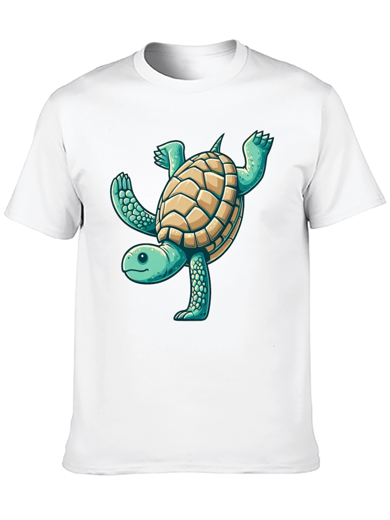 Black Fun Turtle Graphic Black T-Shirt view 10