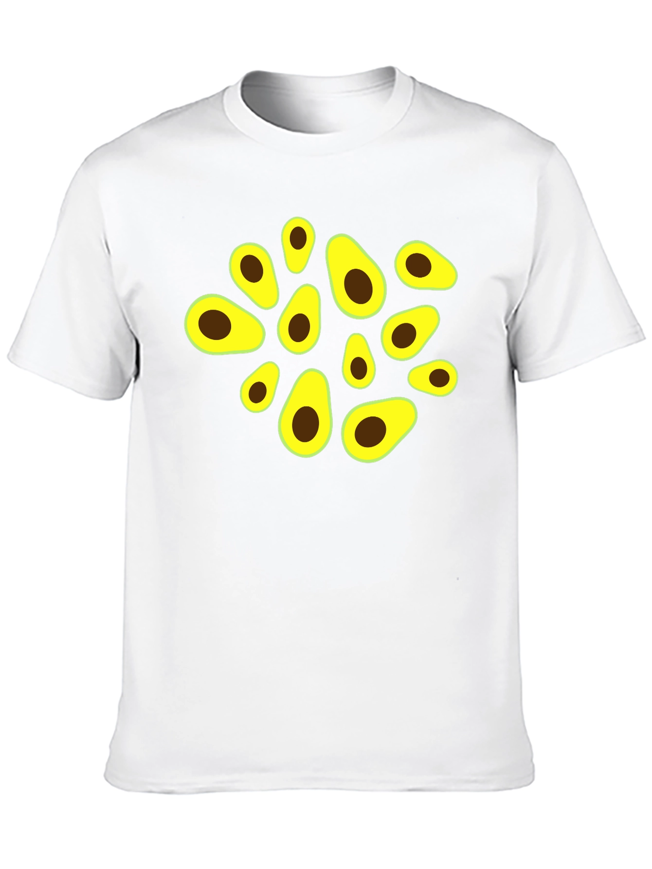 Black Avocado Graphic Black T-Shirt view 10