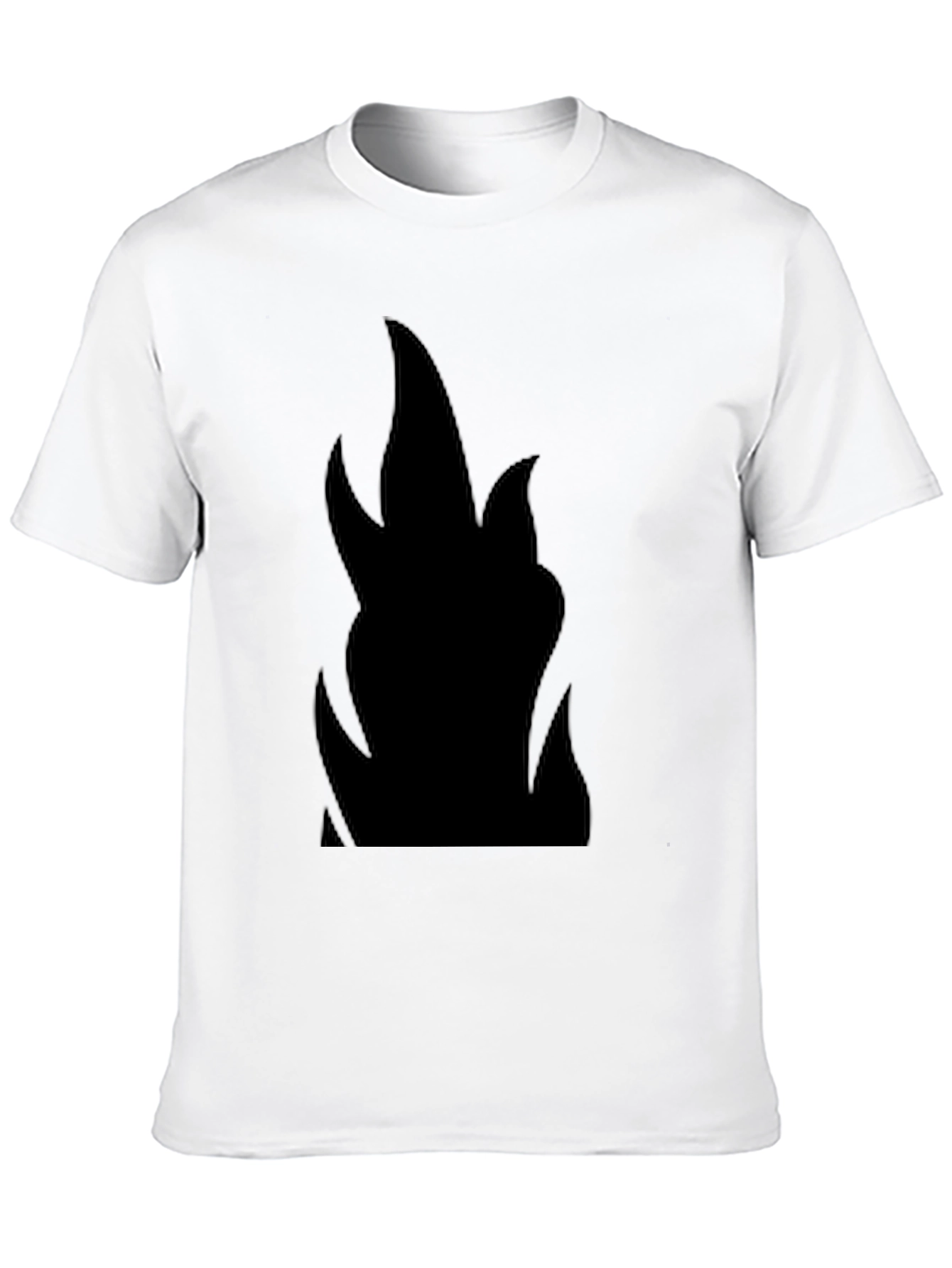 Black Flame Graphic Black T-Shirt view 10