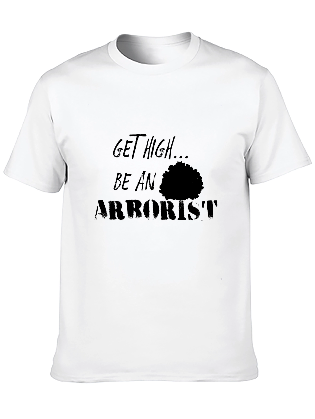 Black Get High Arborist T-Shirt - Funny Tree Lover Tee view 10