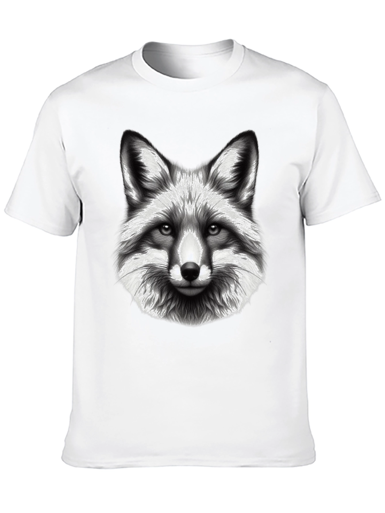 Black Fox Graphic Tee - Black Cotton Blend T-Shirt view 10