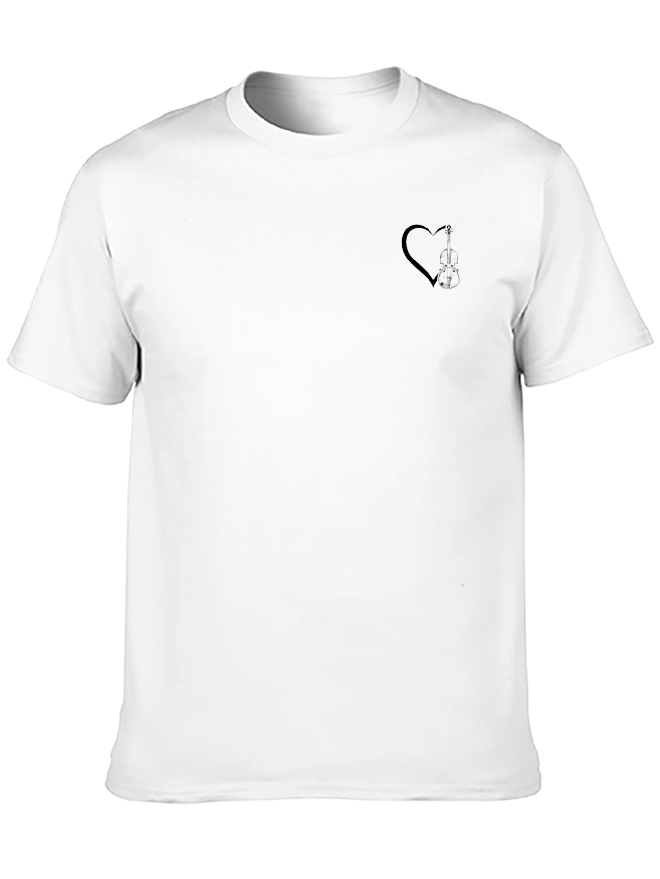 Black Black Heart Graphic Tee - Modern Casual Style view 10