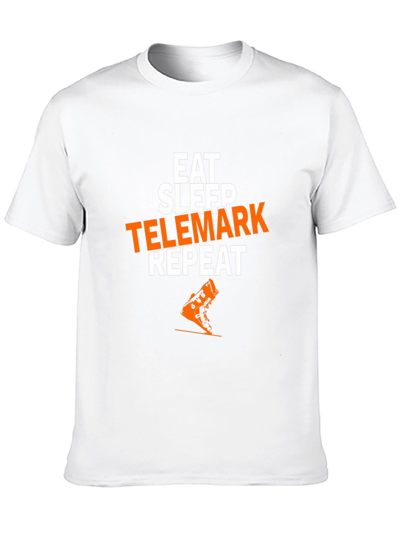 Black Eat Sleep Telemark Repeat T-Shirt view 10