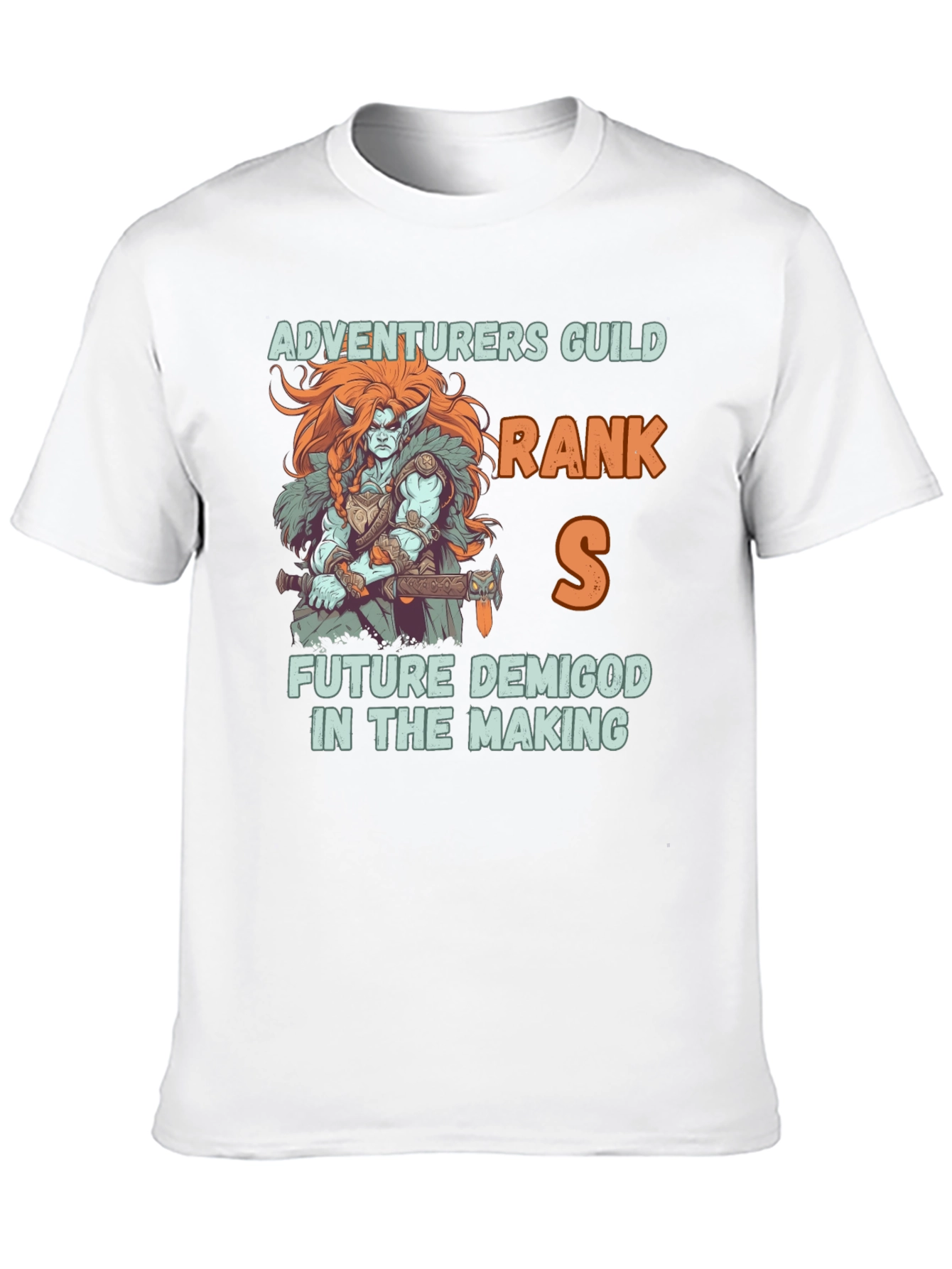 Black Adventurers Guild Rank S Demigod T-Shirt view 10