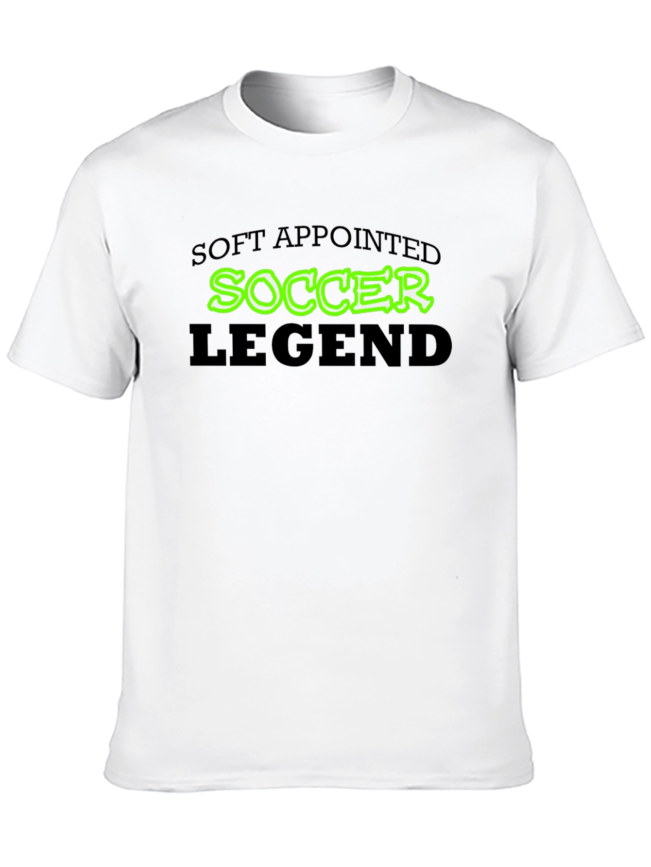 Black Soft Appointed Soccer Legend T-Shirt view 10