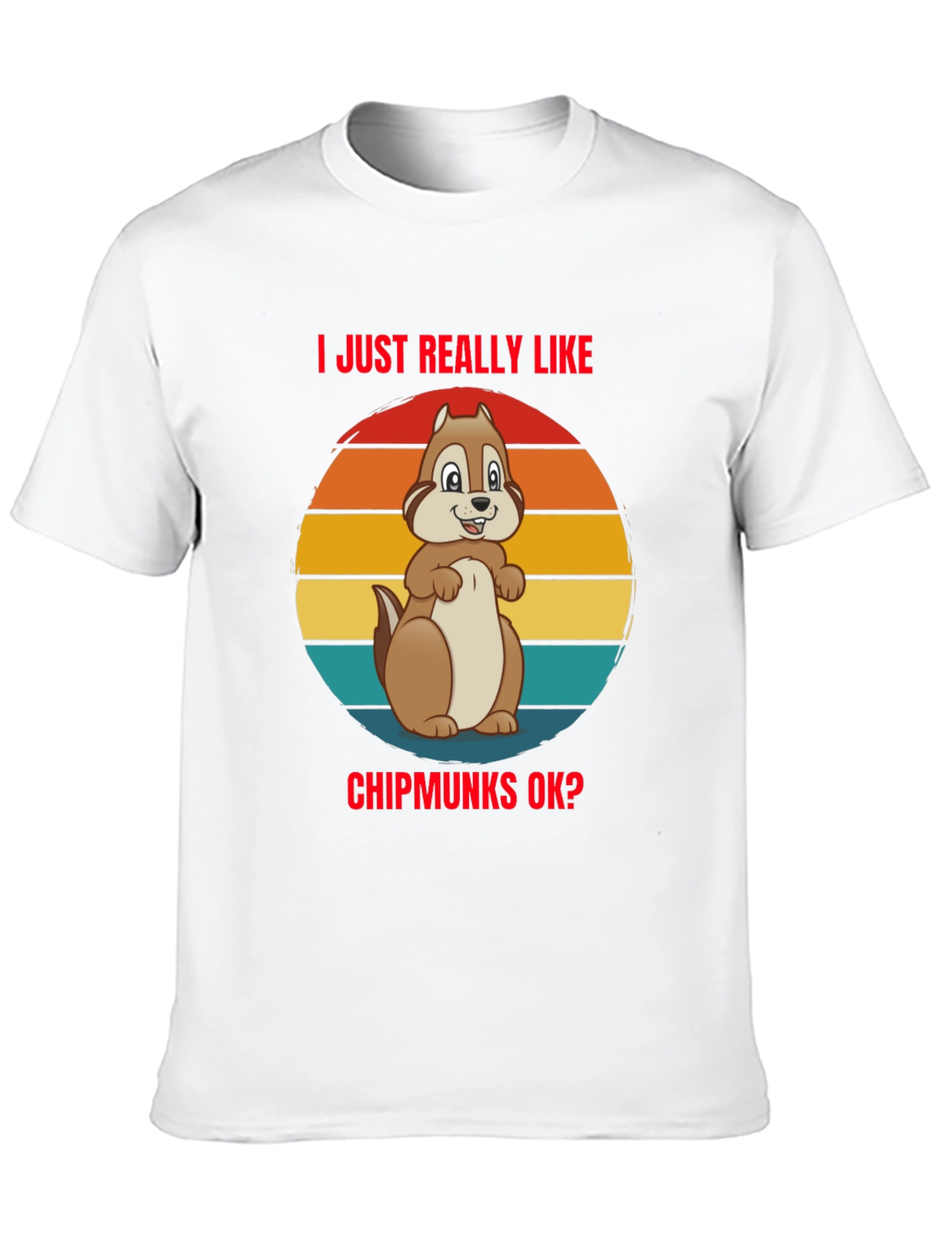 Black I Just Really Like Chipmunks OK? Graphic Tee view 10