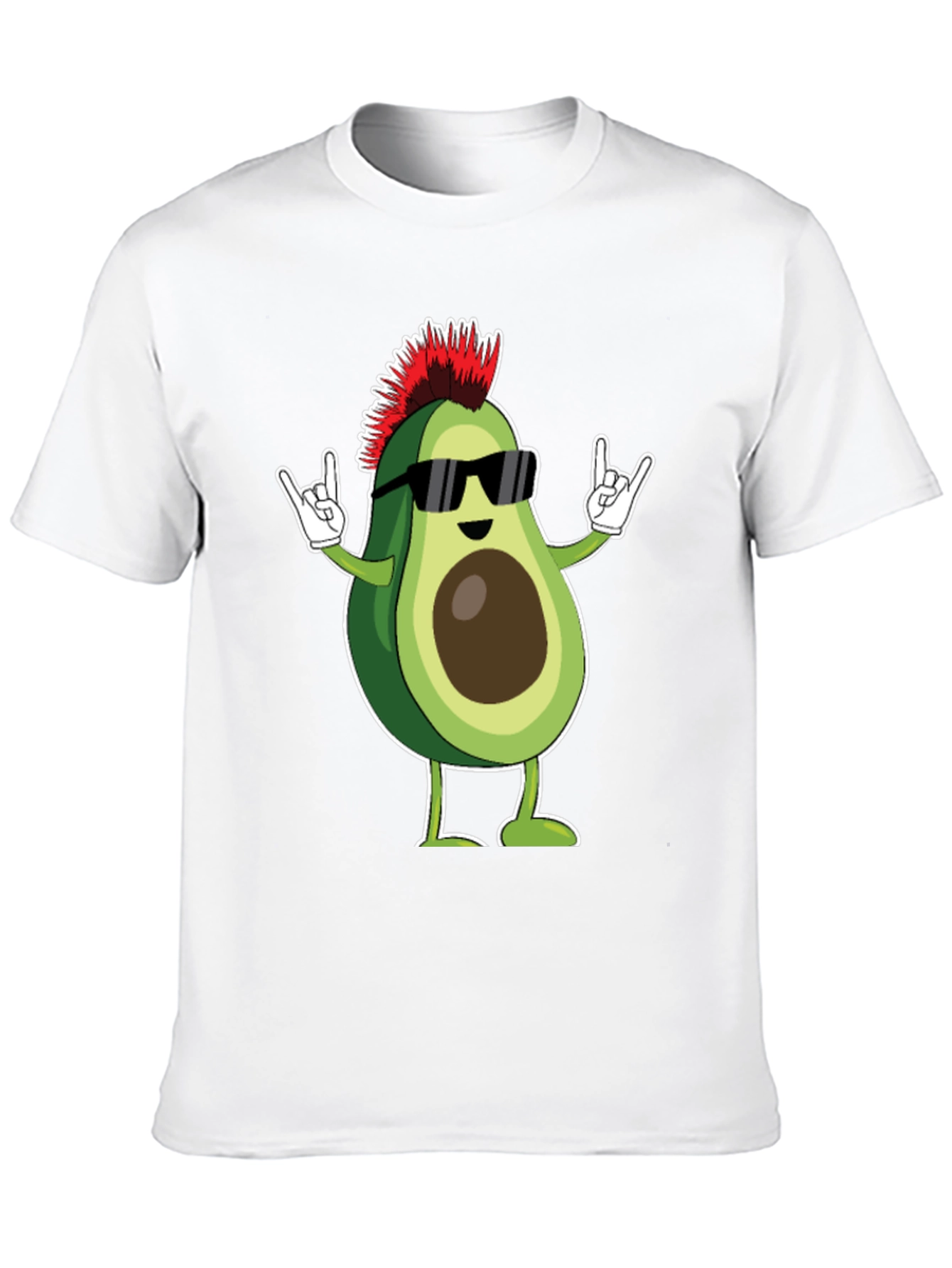 Black Punk Rock Avocado T-Shirt view 10