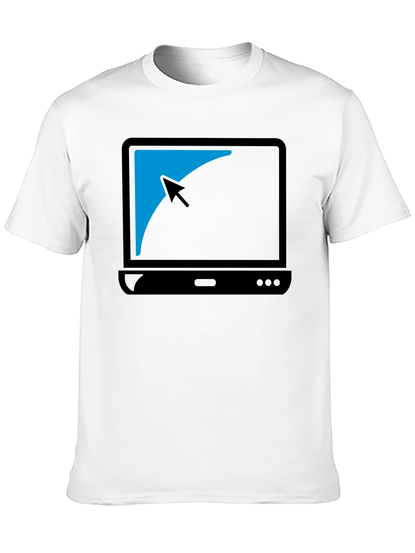 Black Black Laptop Graphic T-Shirt - Modern Style view 10