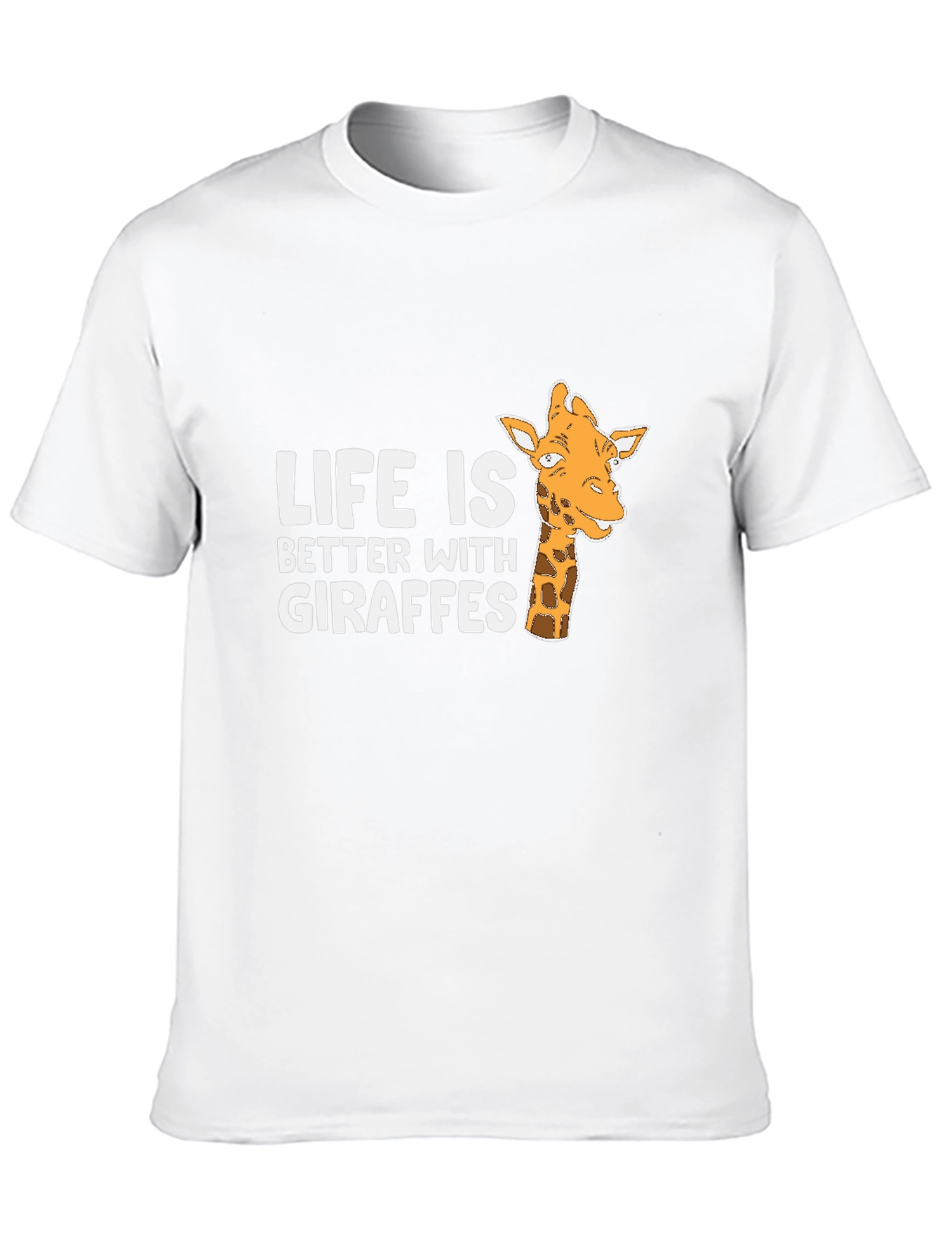 Black Life is Better with Giraffes Black T-Shirt view 10
