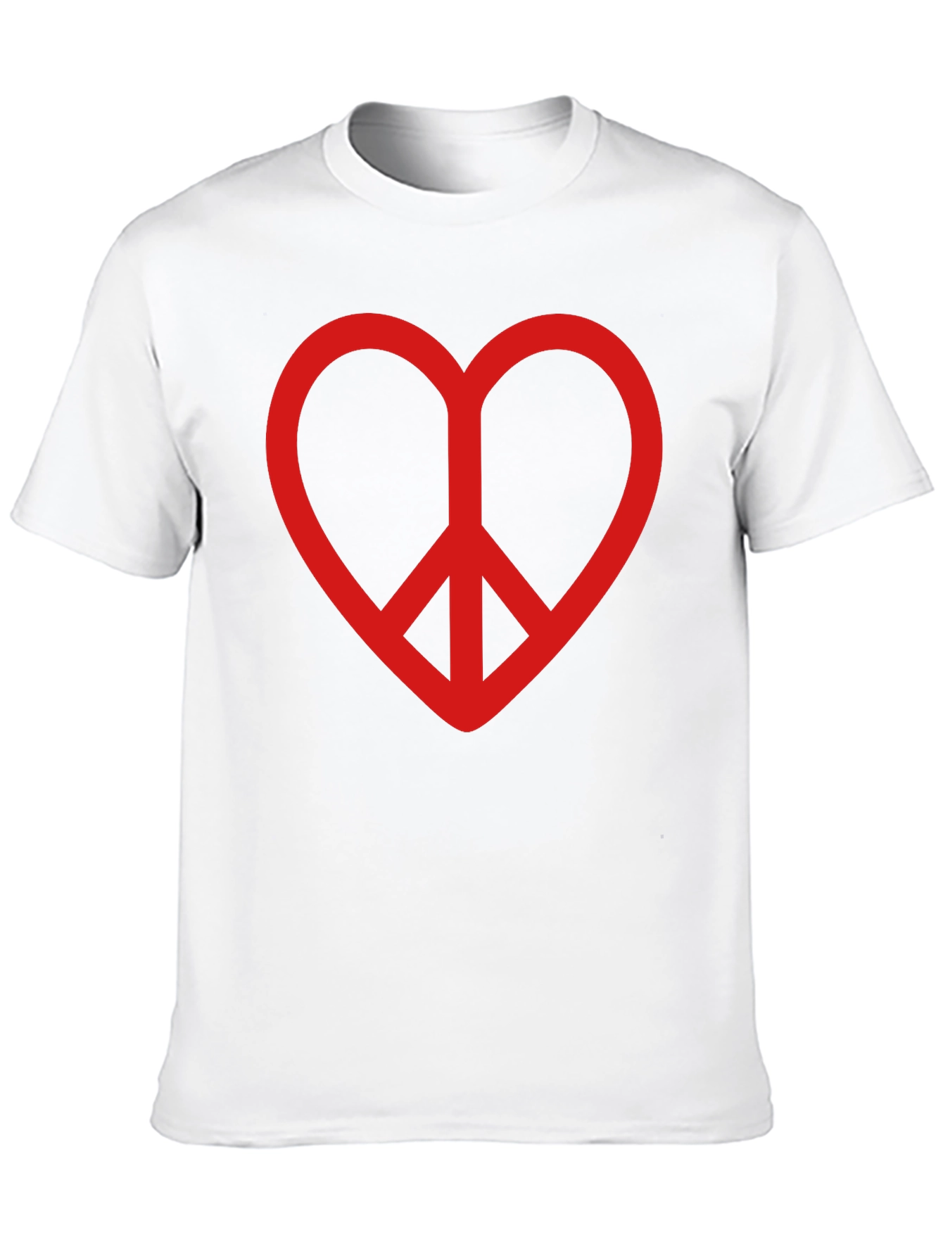Black Heart Peace Sign Graphic Tee - Black view 10