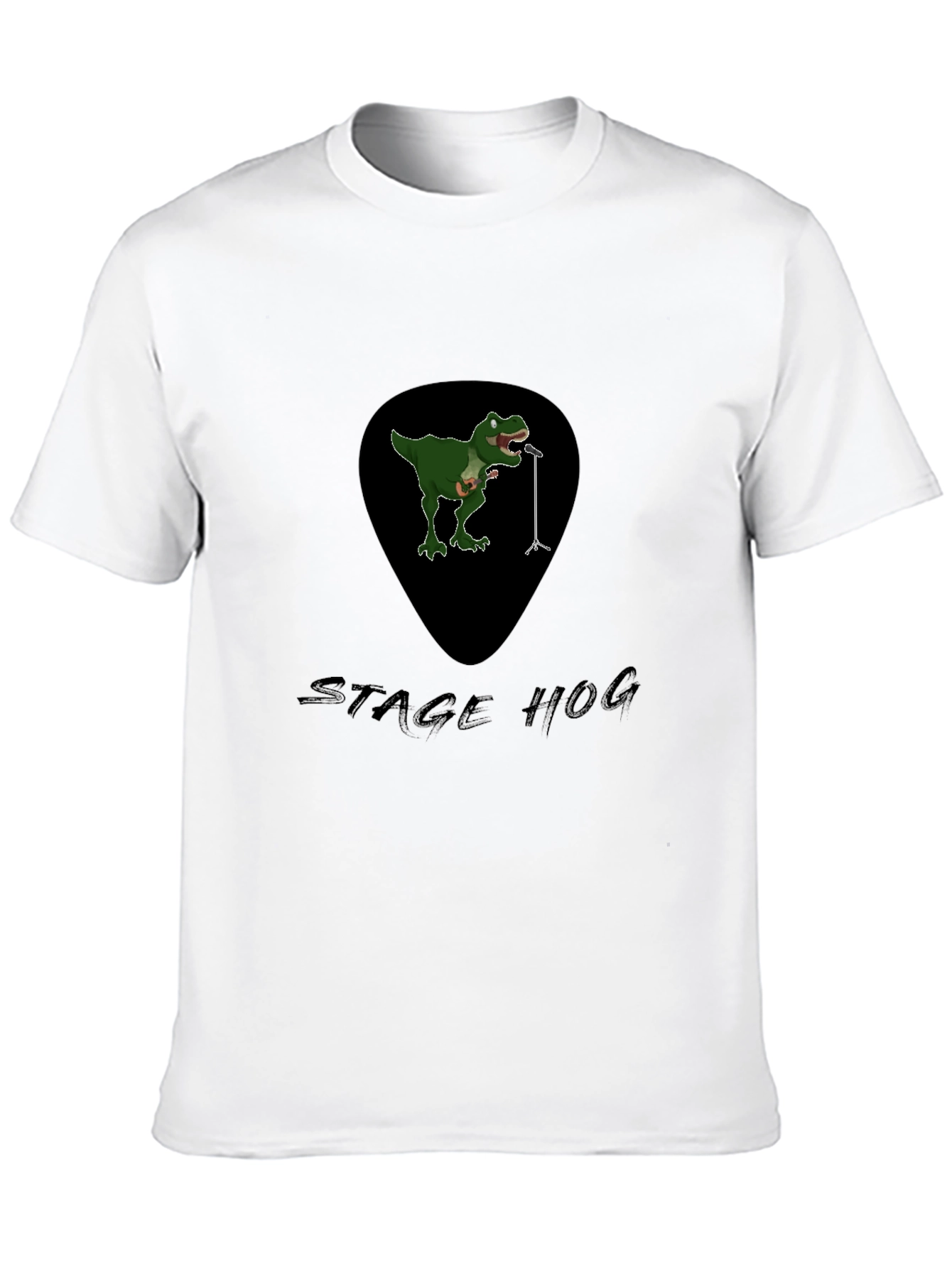 Black Stage Hog Dino T-Shirt - Black Graphic Tee view 10