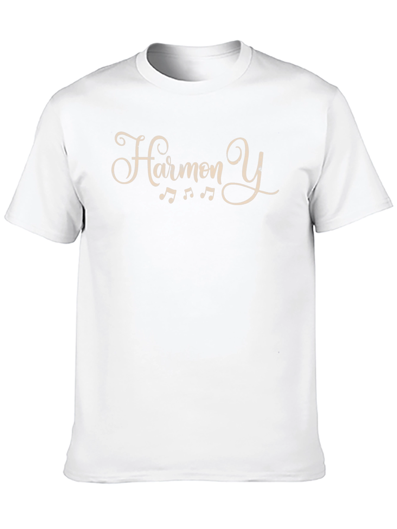 Black Harmony Y Black T-Shirt - Musical Design view 10