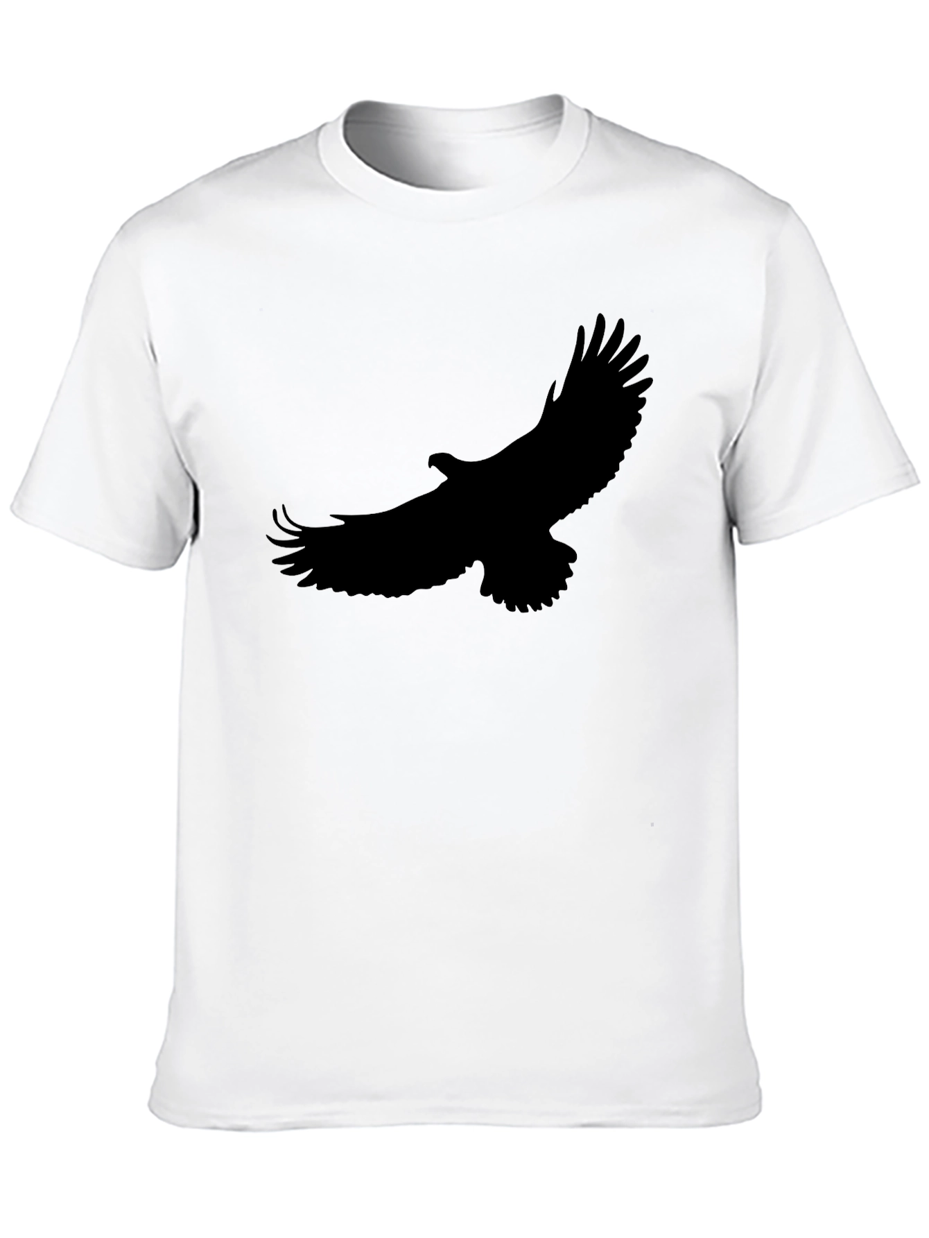Black T-Shirt with Eagle Silhouette - 10