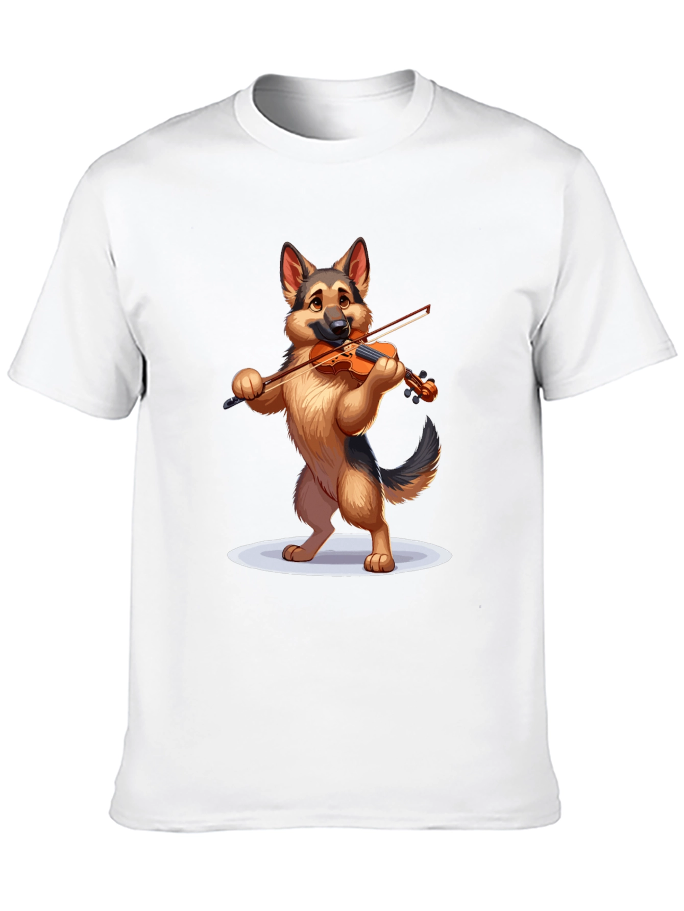 Black Dog Playing Violin Graphic T-Shirt view 10