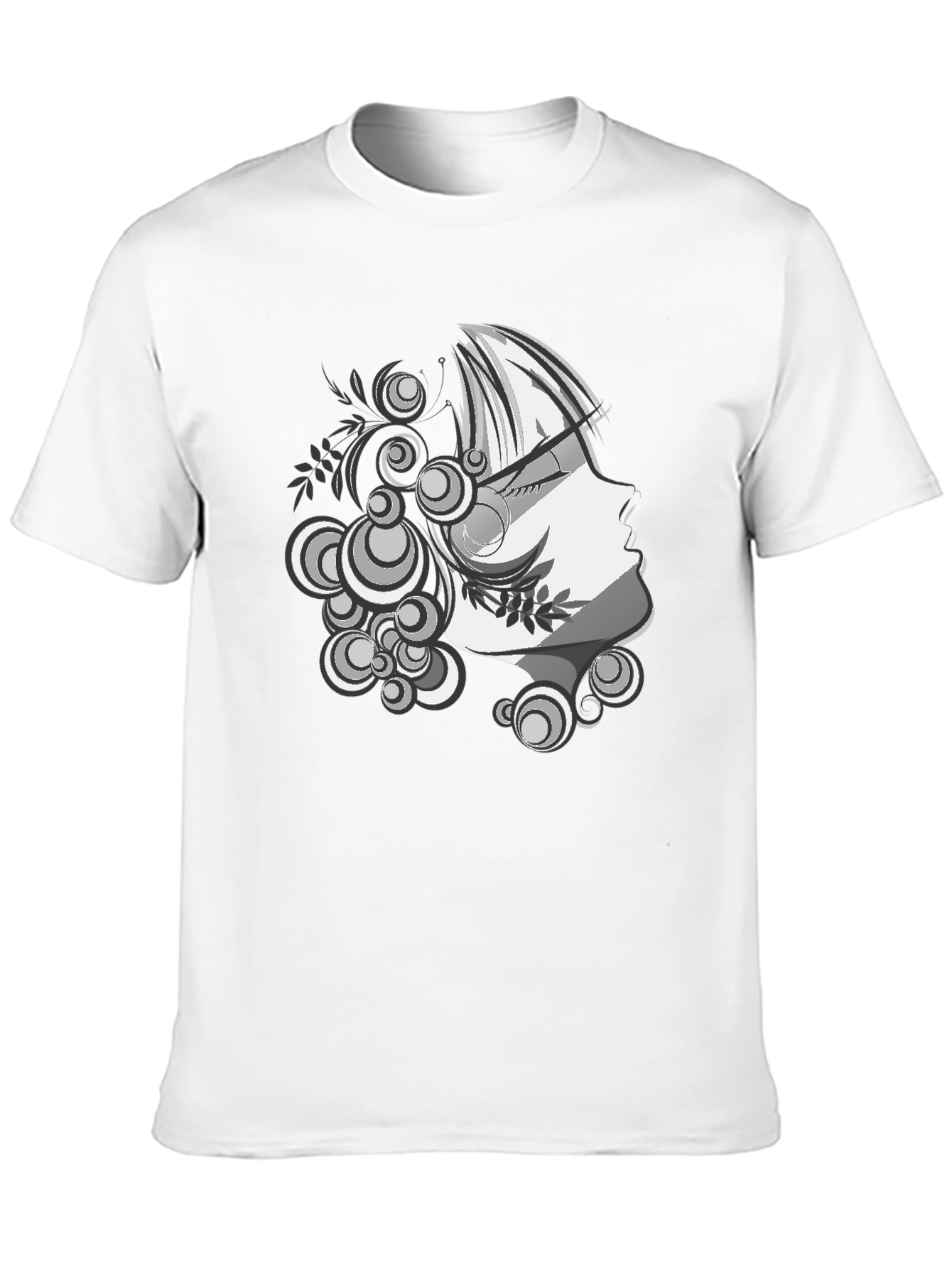 Black Modern Art Graphic Tee - Stylish Black T-Shirt view 10