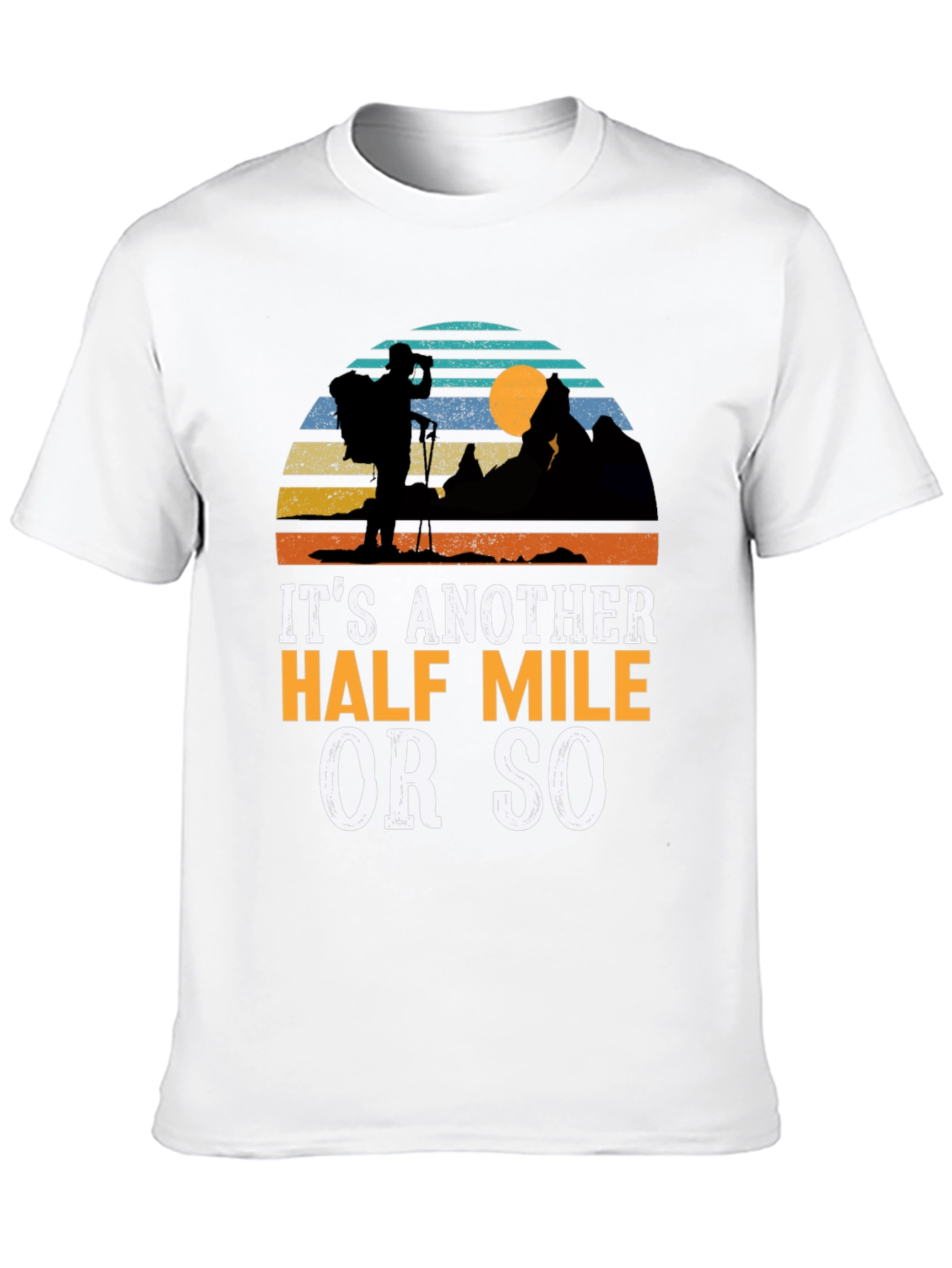 Black Hiking Graphic T-Shirt - Another Half Mile view 10