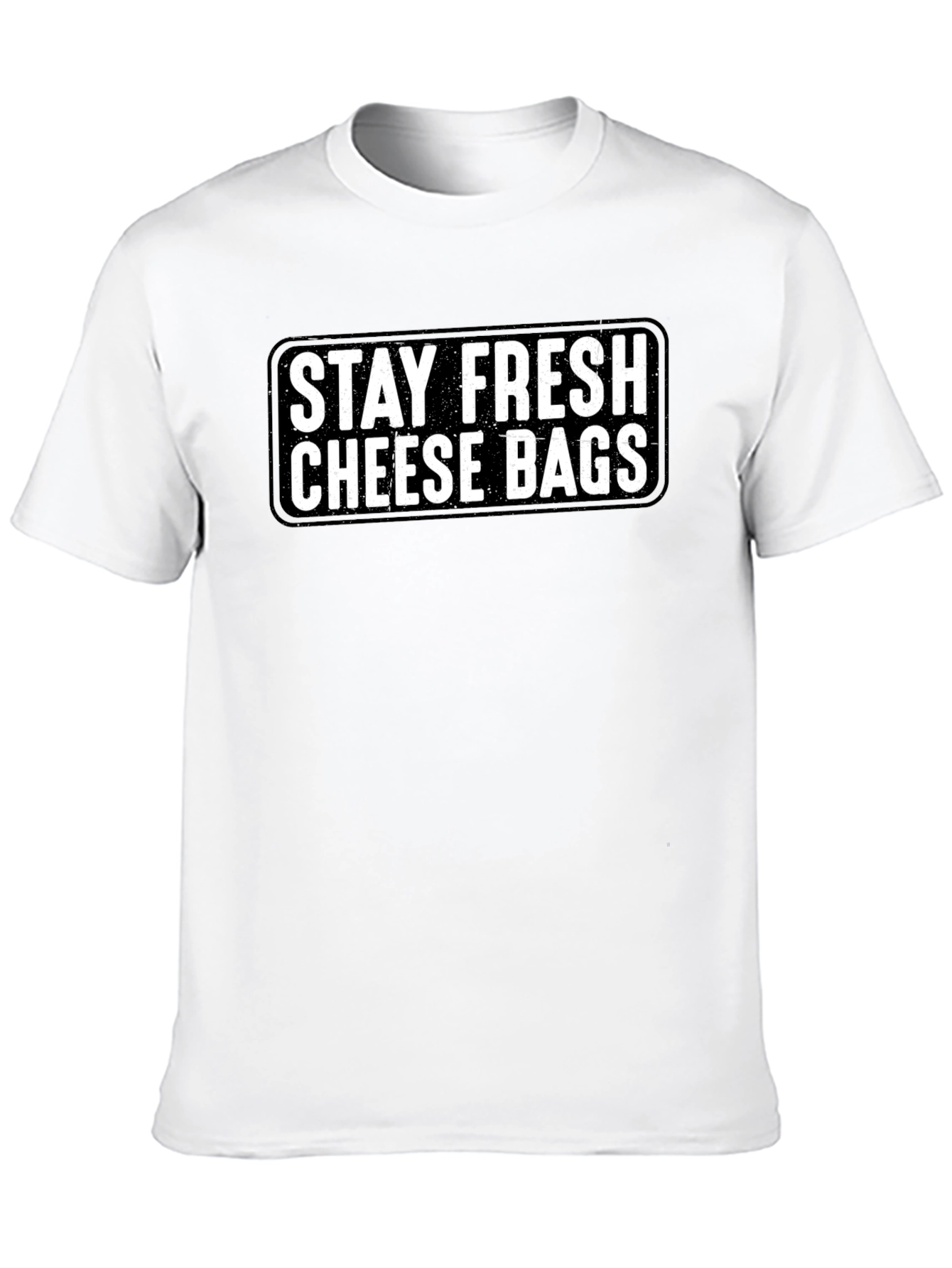 Black Stay Fresh Cheese Bags Graphic T-Shirt - Black view 10