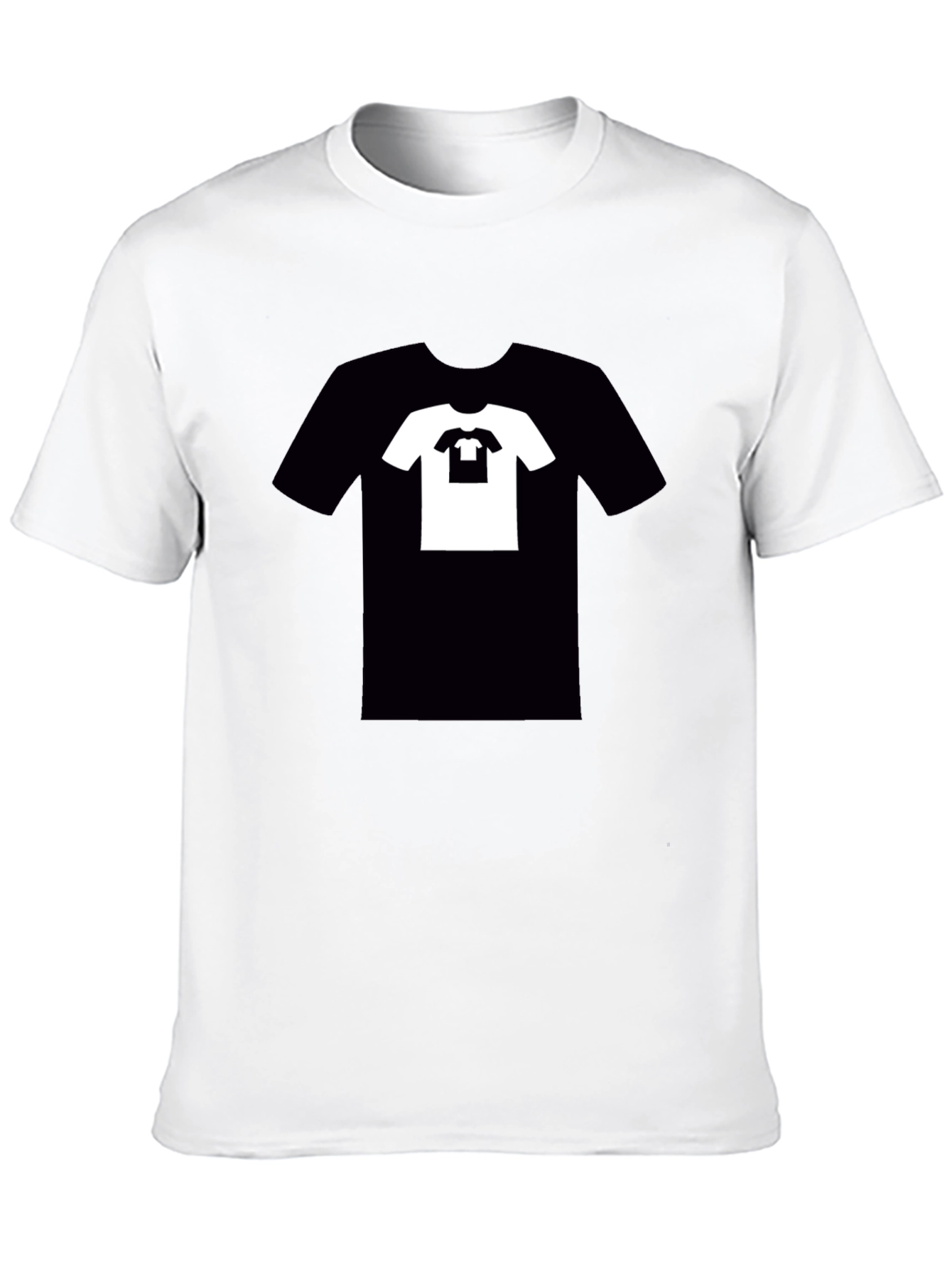 Black Recursive Tee: Black T-Shirt with T-Shirt Graphic view 10