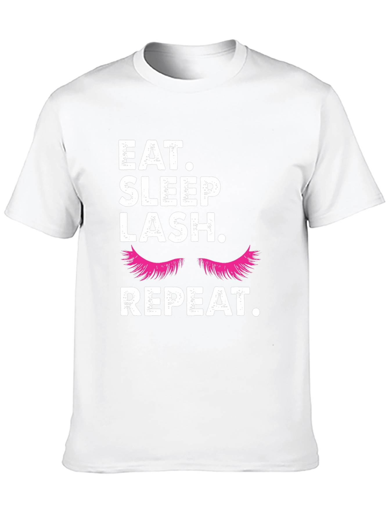 Black Eat, Sleep, Lash, Repeat T-Shirt view 10