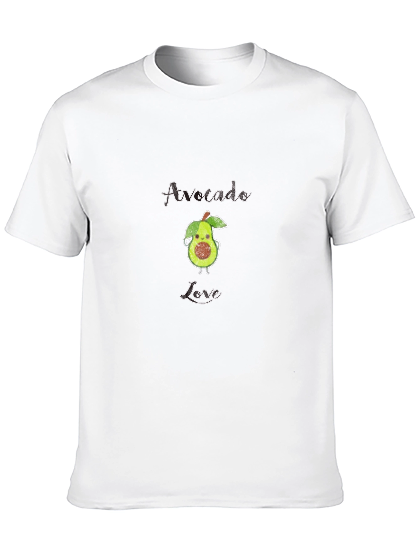Black Avocado Love Graphic T-Shirt - Black Cotton Tee view 10