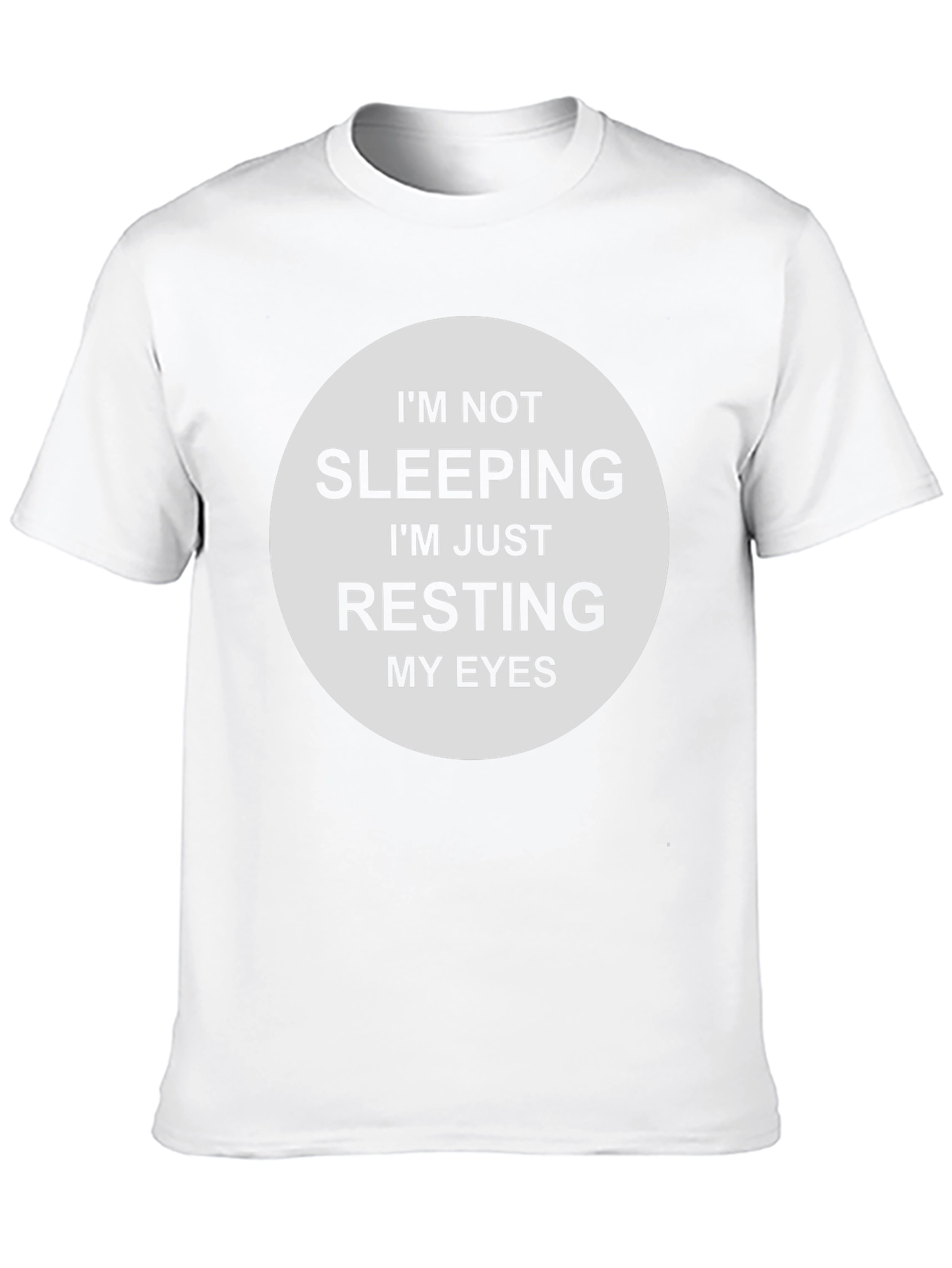 Black Resting Eyes Funny Graphic Tee view 10