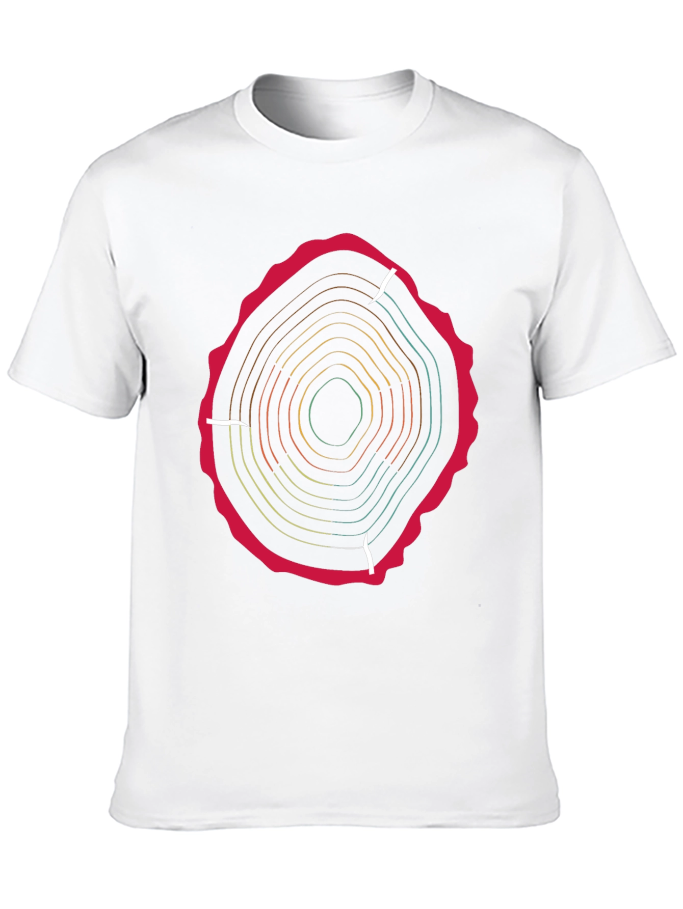 Black Tree Ring Graphic Tee - Earthy Style view 10