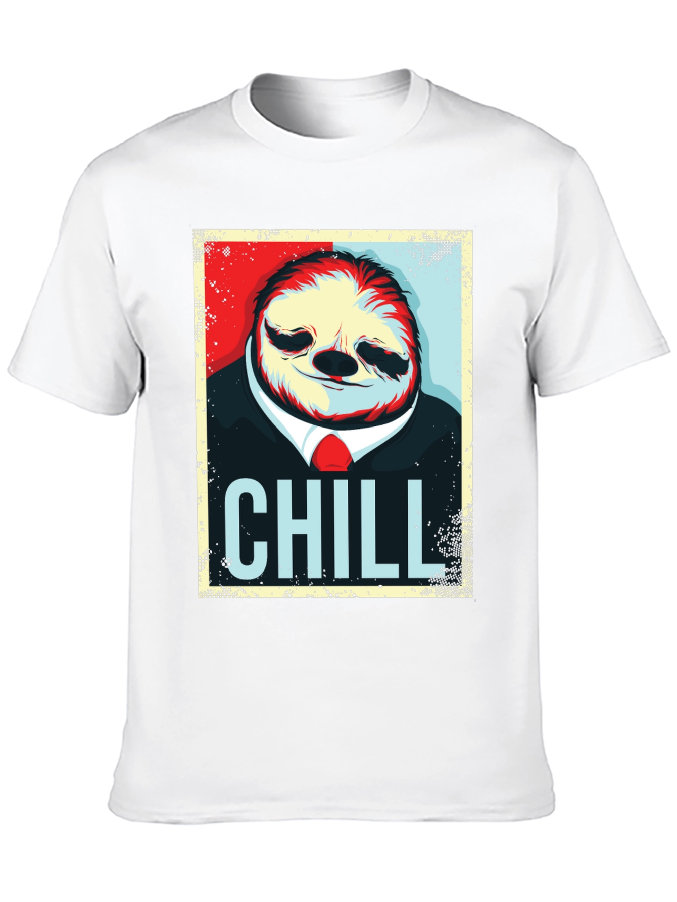 Black Chill Sloth Graphic T-Shirt - Relaxed Style view 10