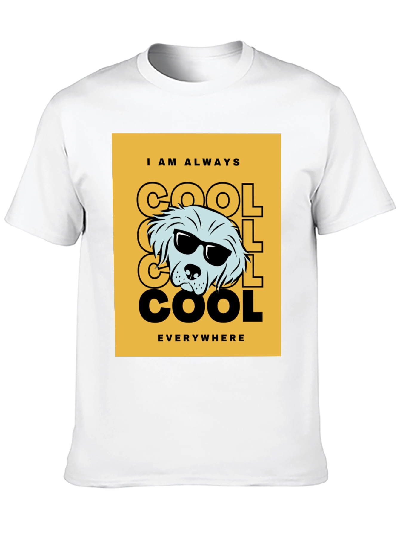 Black Cool Dog Graphic Tee - Trendy Black T-Shirt view 10