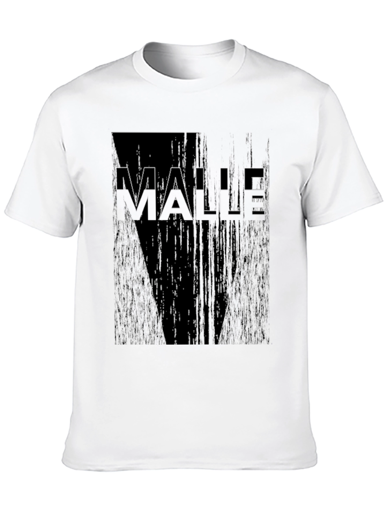 Black MALLE Graphic Print Black T-Shirt view 10