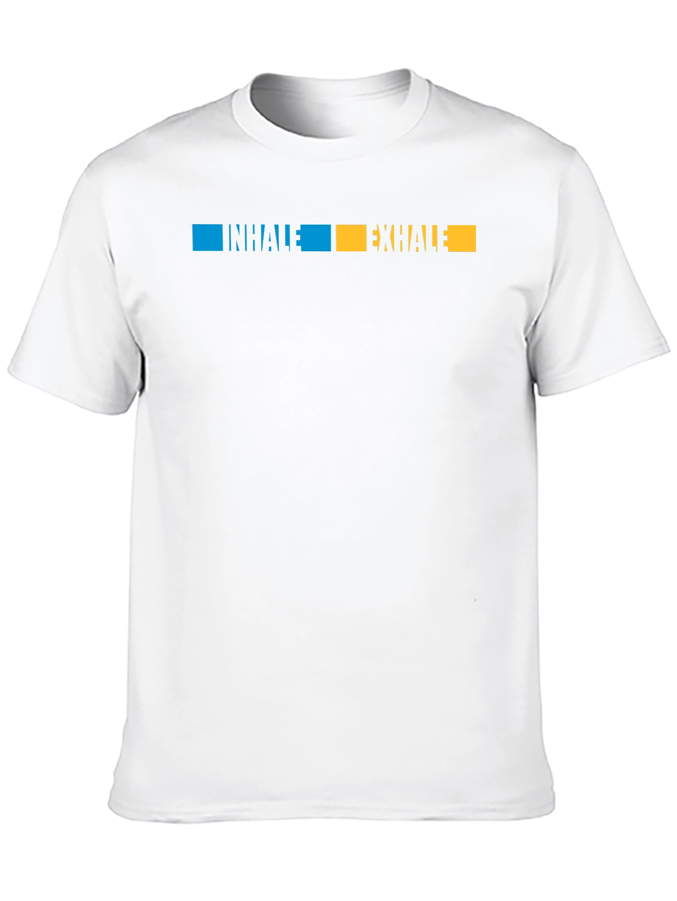 Black Inhale Exhale Graphic Tee - Men's Black T-Shirt view 10