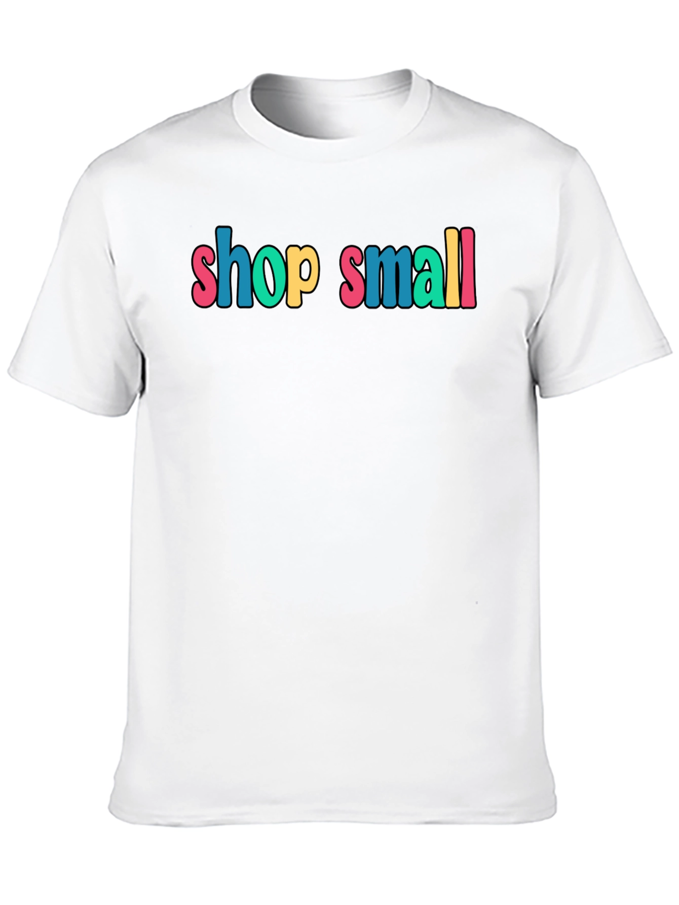 Black Shop Small Black Cotton Graphic Tee view 10