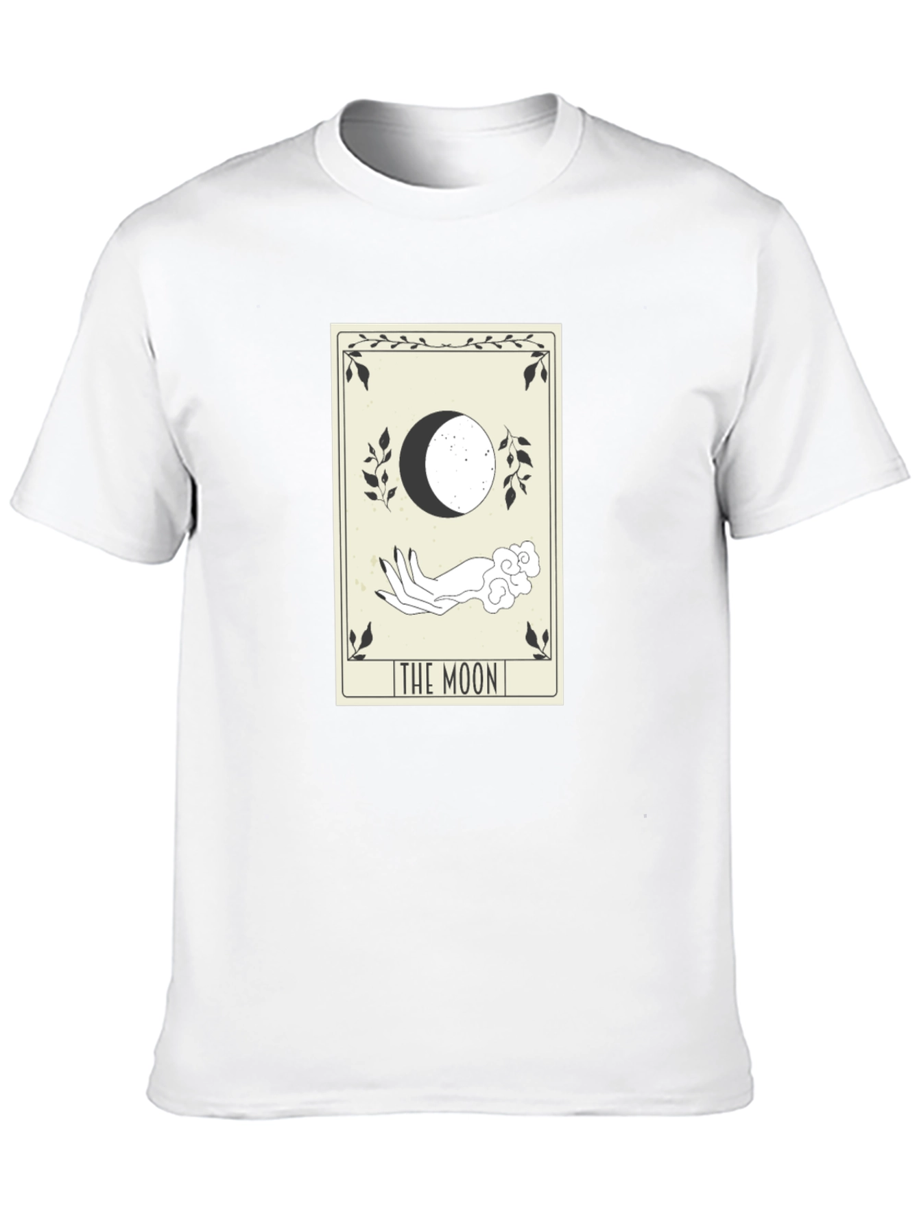 Black Tarot Card "The Moon" Graphic T-Shirt view 10
