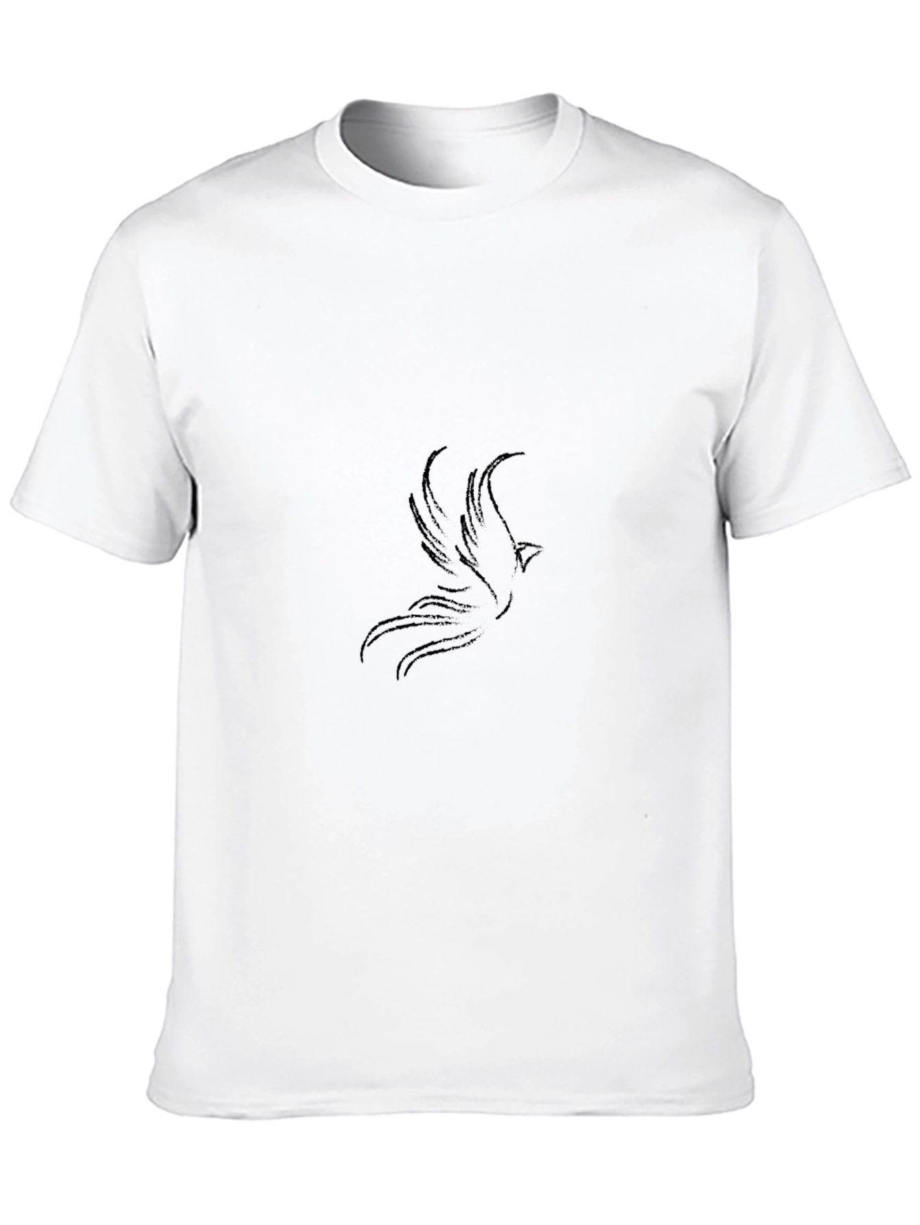 Black Men's Black Phoenix Graphic Tee view 10