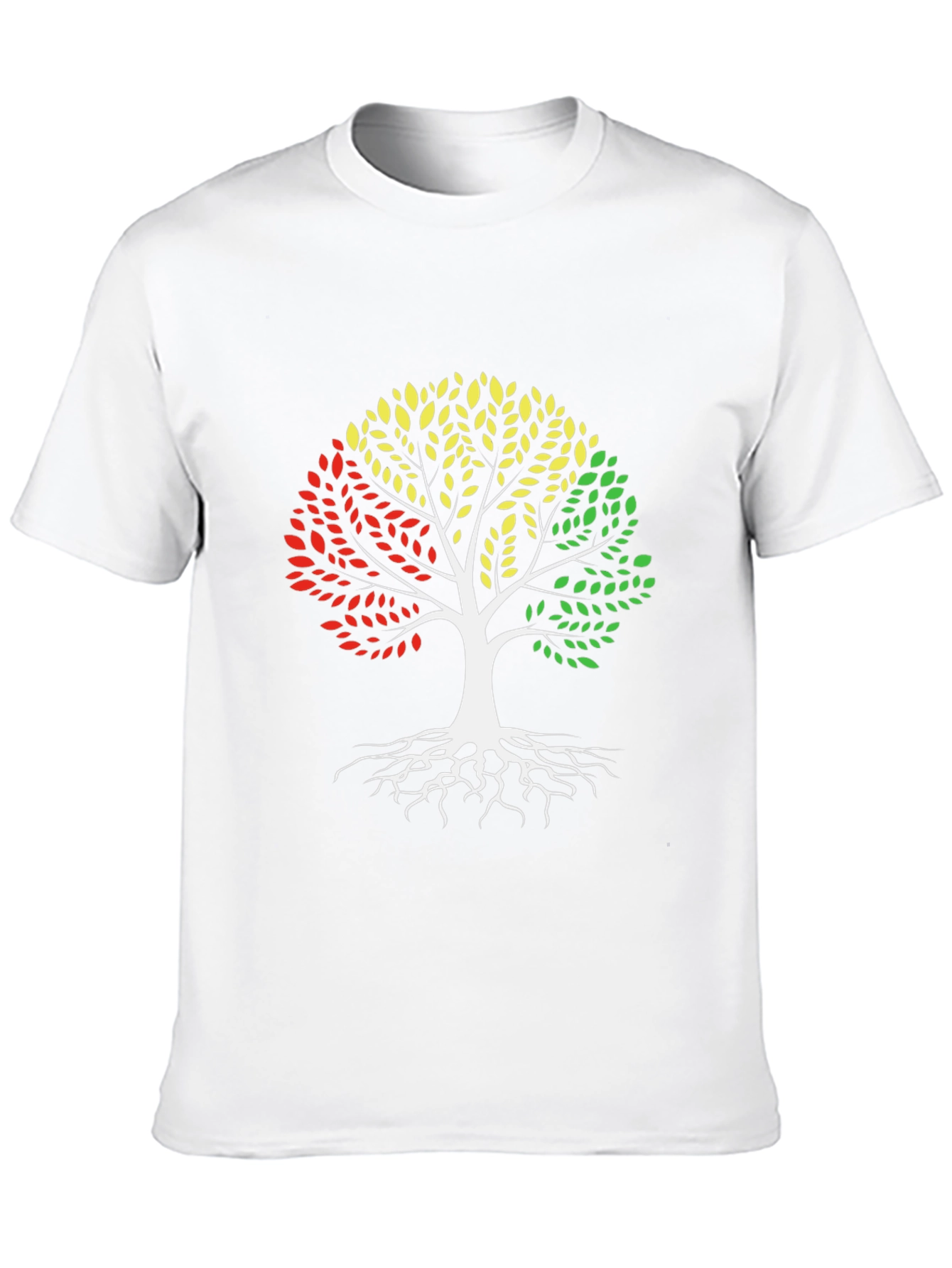 Black Pan-African Colors Tree of Life Graphic T-Shirt view 10
