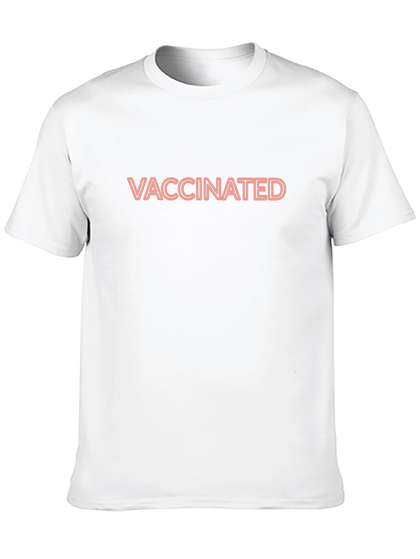 Black Vaccinated Tee - Show Your Status! view 10