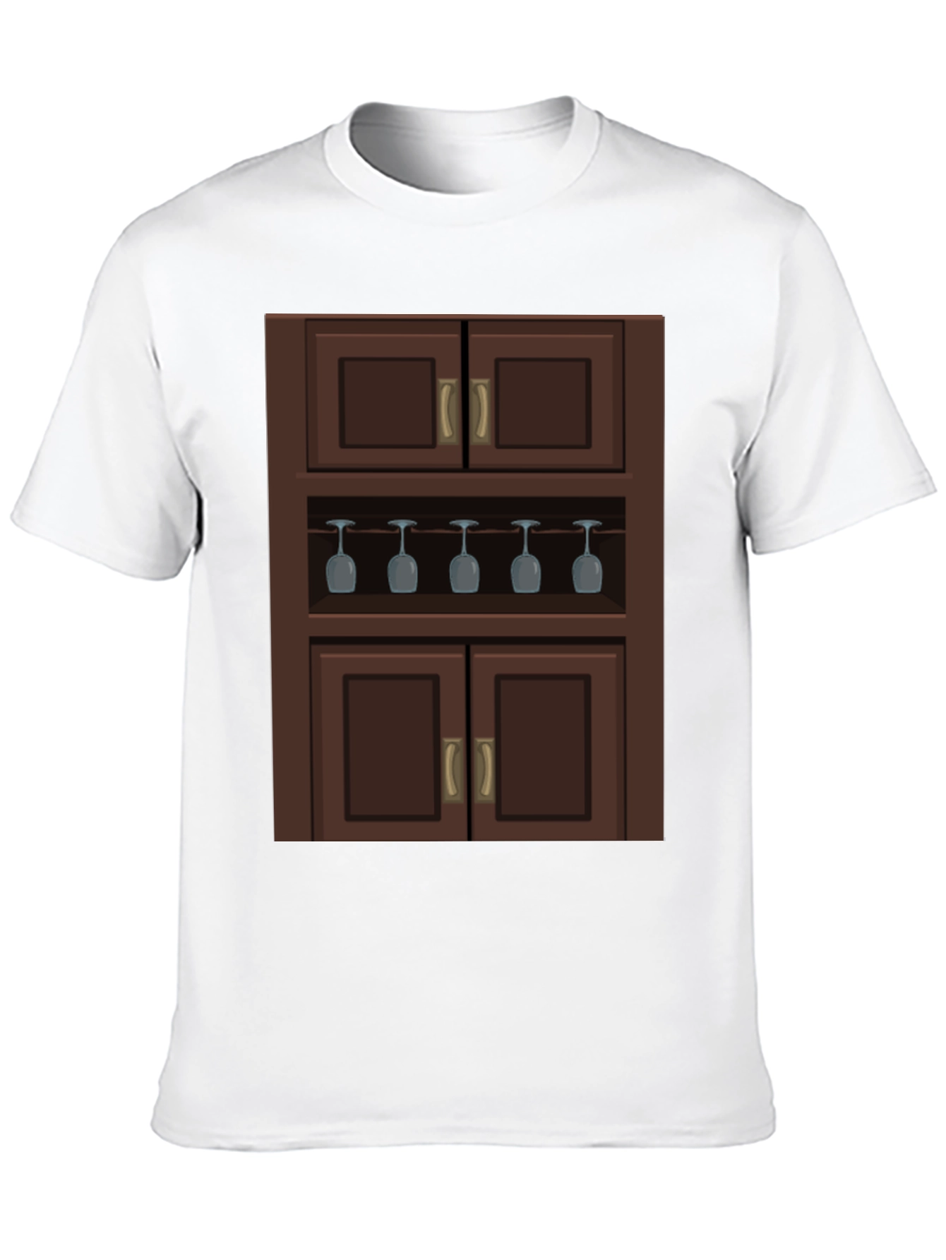 Black Novelty Bar Cabinet Graphic T-Shirt view 10