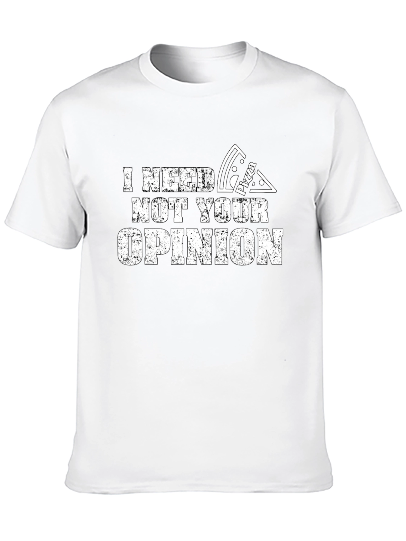 Black Pizza Opinion T-Shirt - Funny Novelty Tee view 10