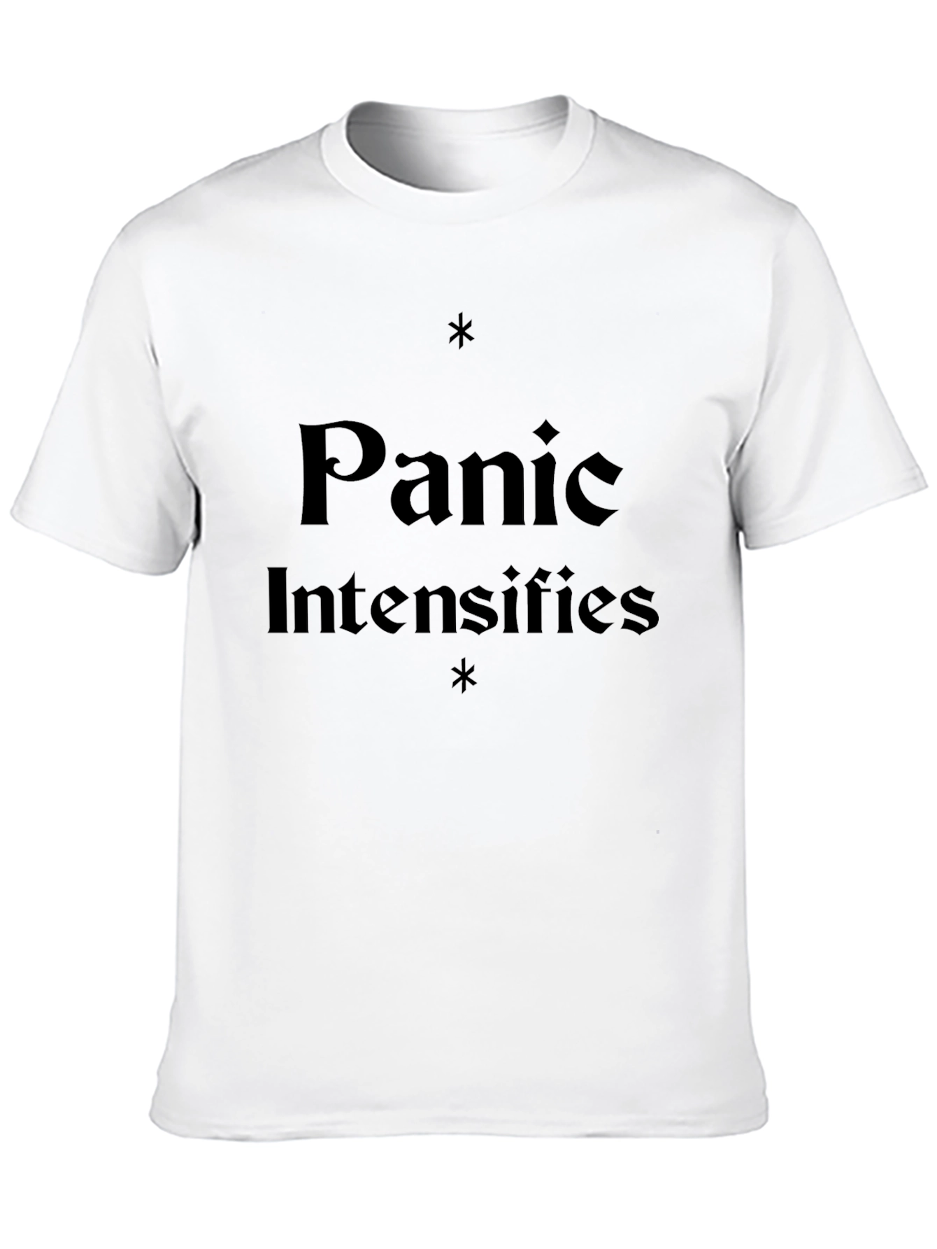 Black Panic Intensifies Graphic T-Shirt view 10