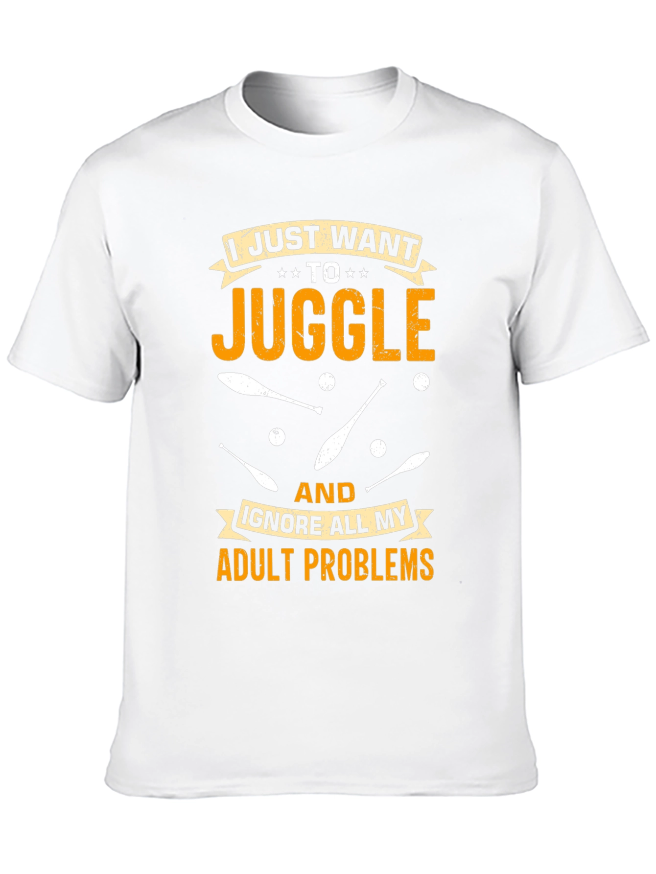 Black Juggling Adult Problems T-Shirt: Fun & Comfortable view 10