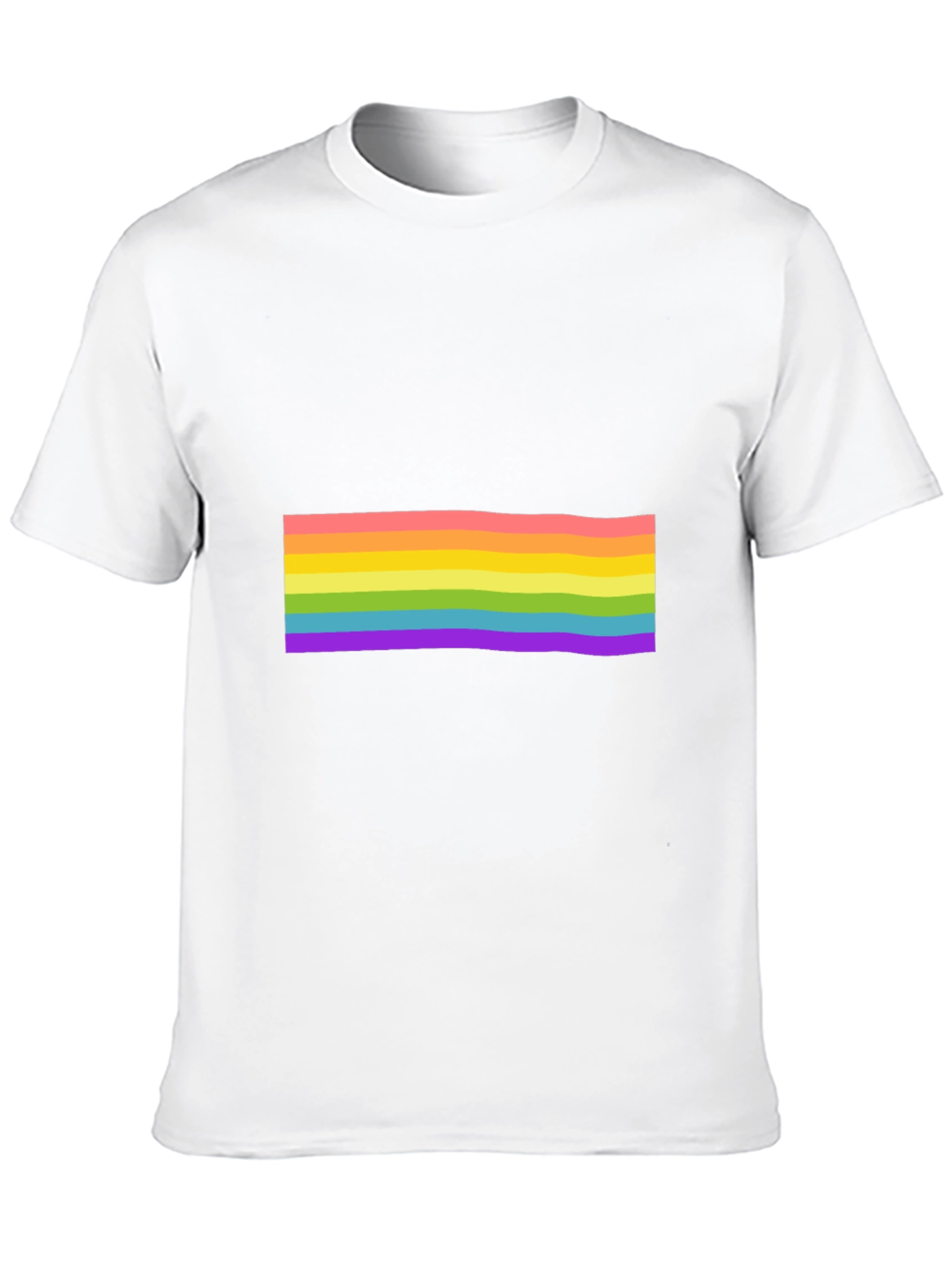 Black Pride Rainbow Striped Black T-Shirt view 10