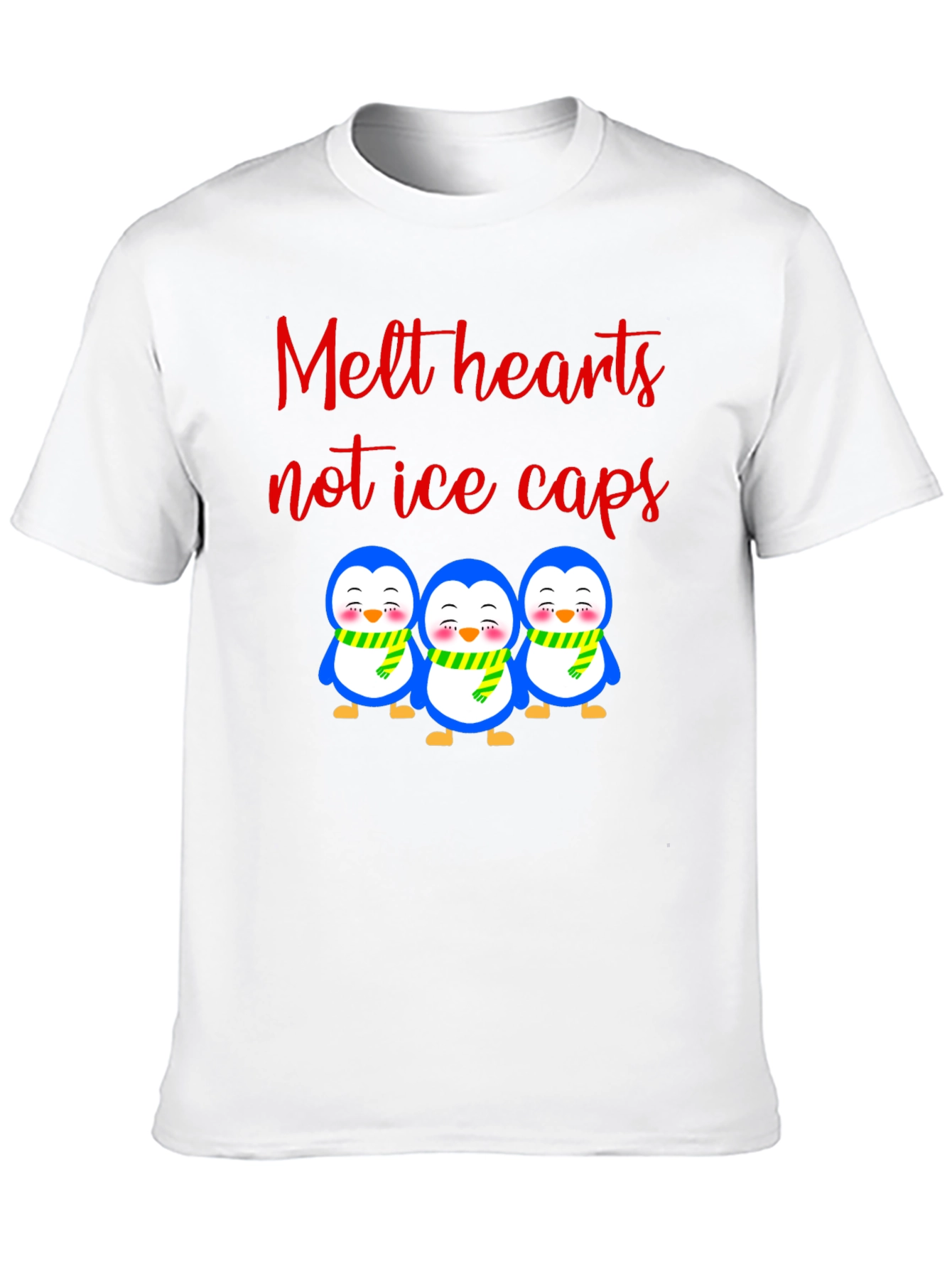 Black Melt Hearts Penguin T-Shirt view 10