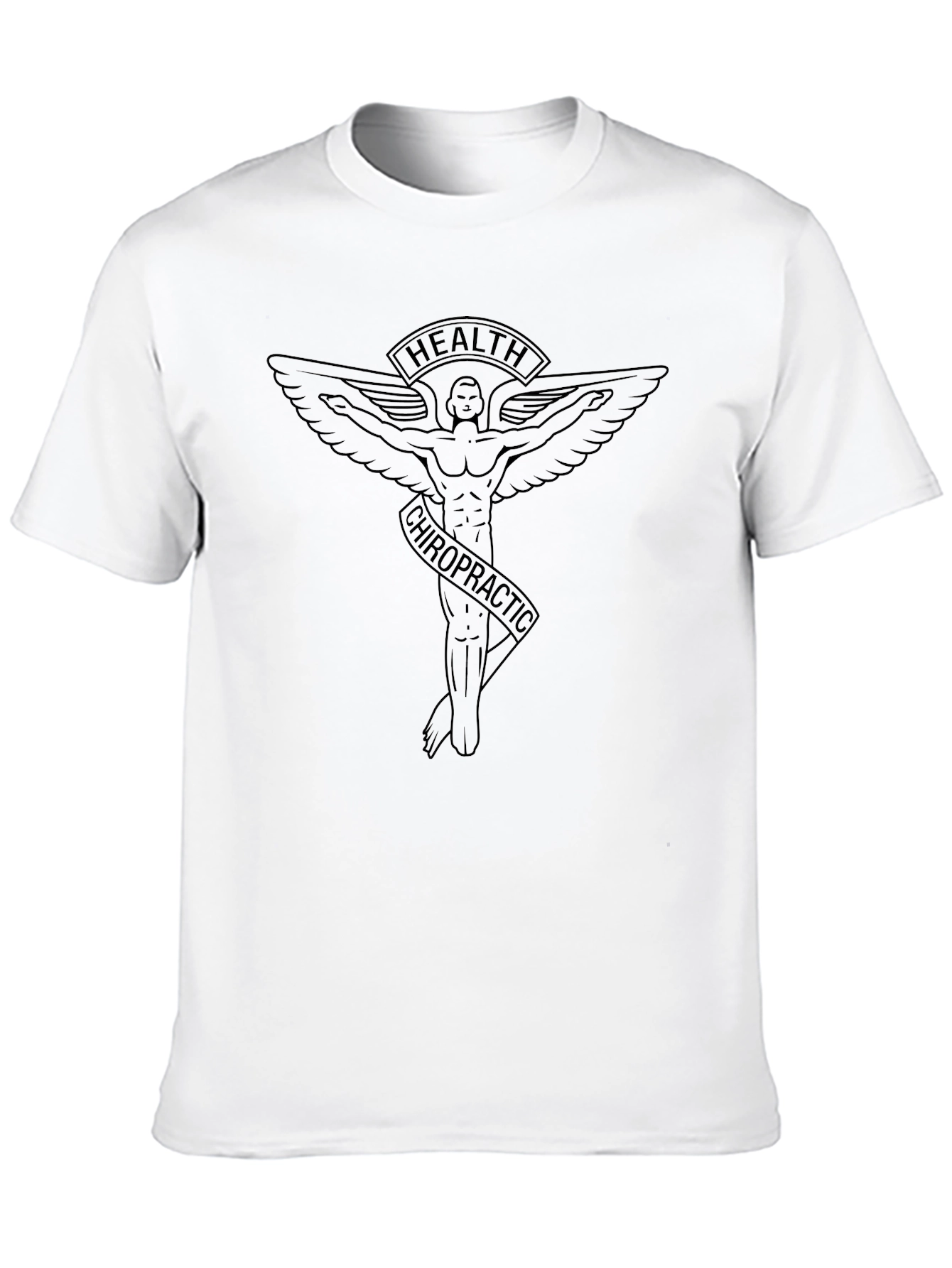 Black Chiropractic Health T-Shirt view 10