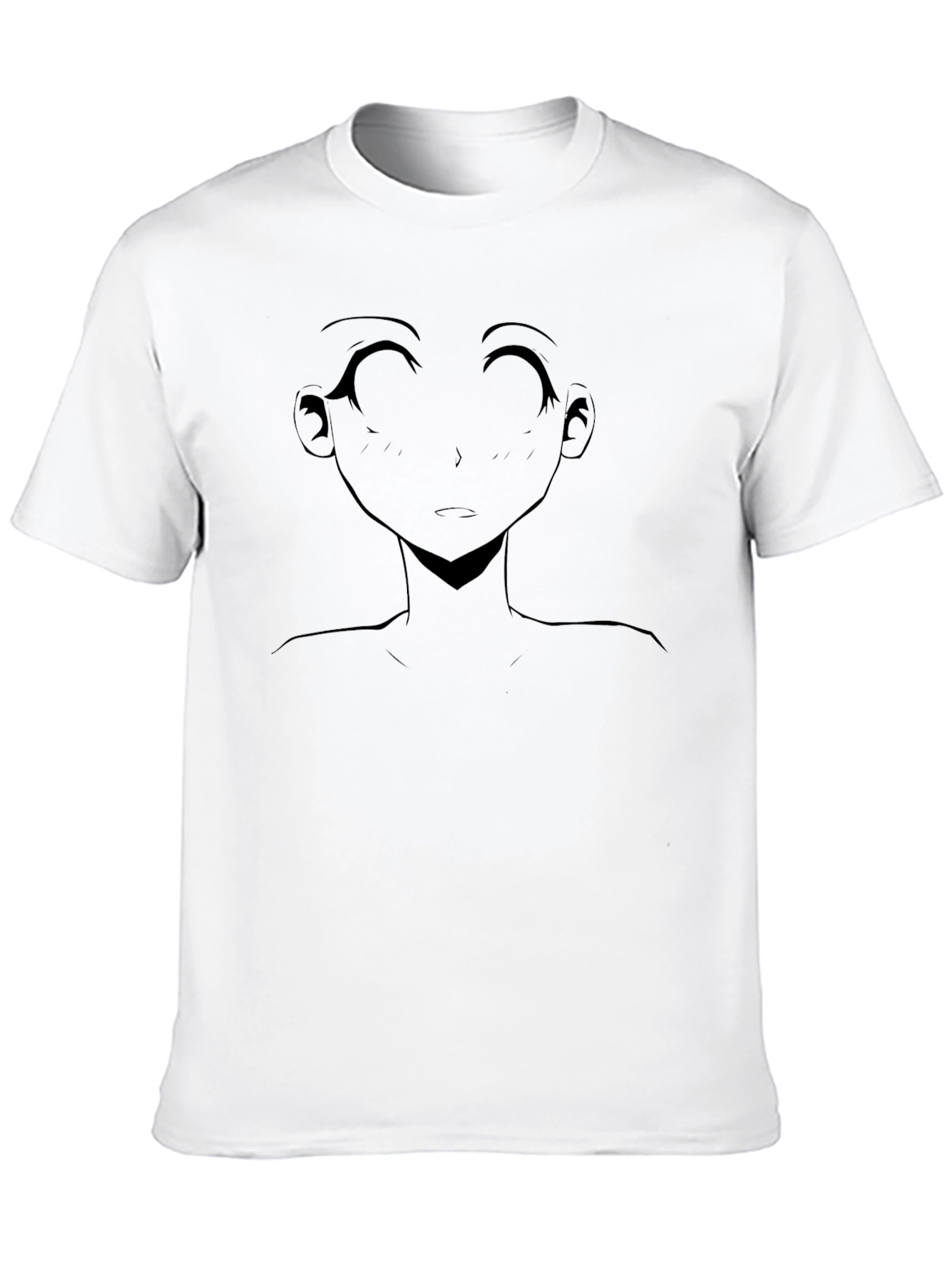 Black Anime Girl Graphic Black T-Shirt view 10