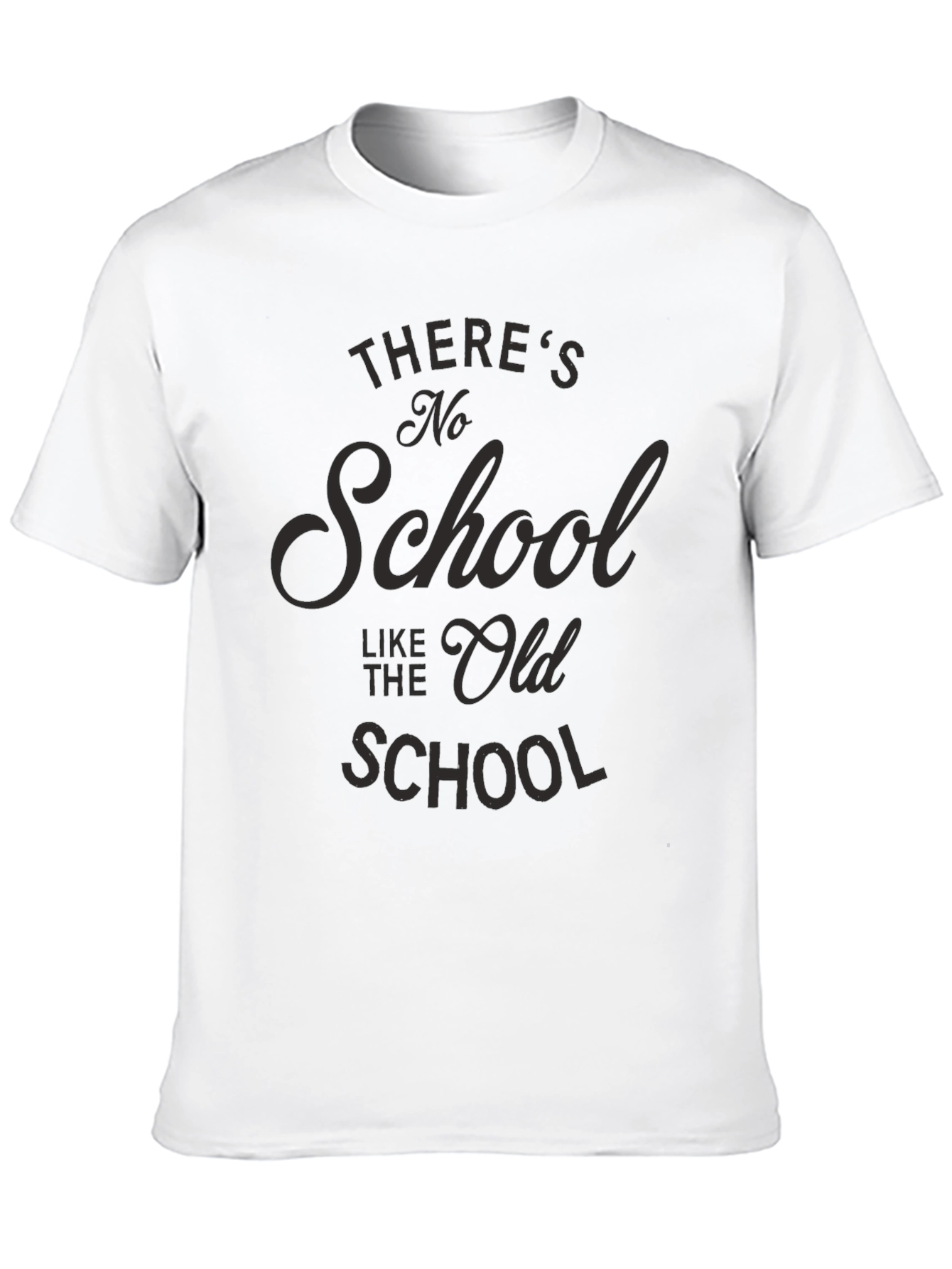 Black There's No School Like the Old School Black T-Shirt view 10