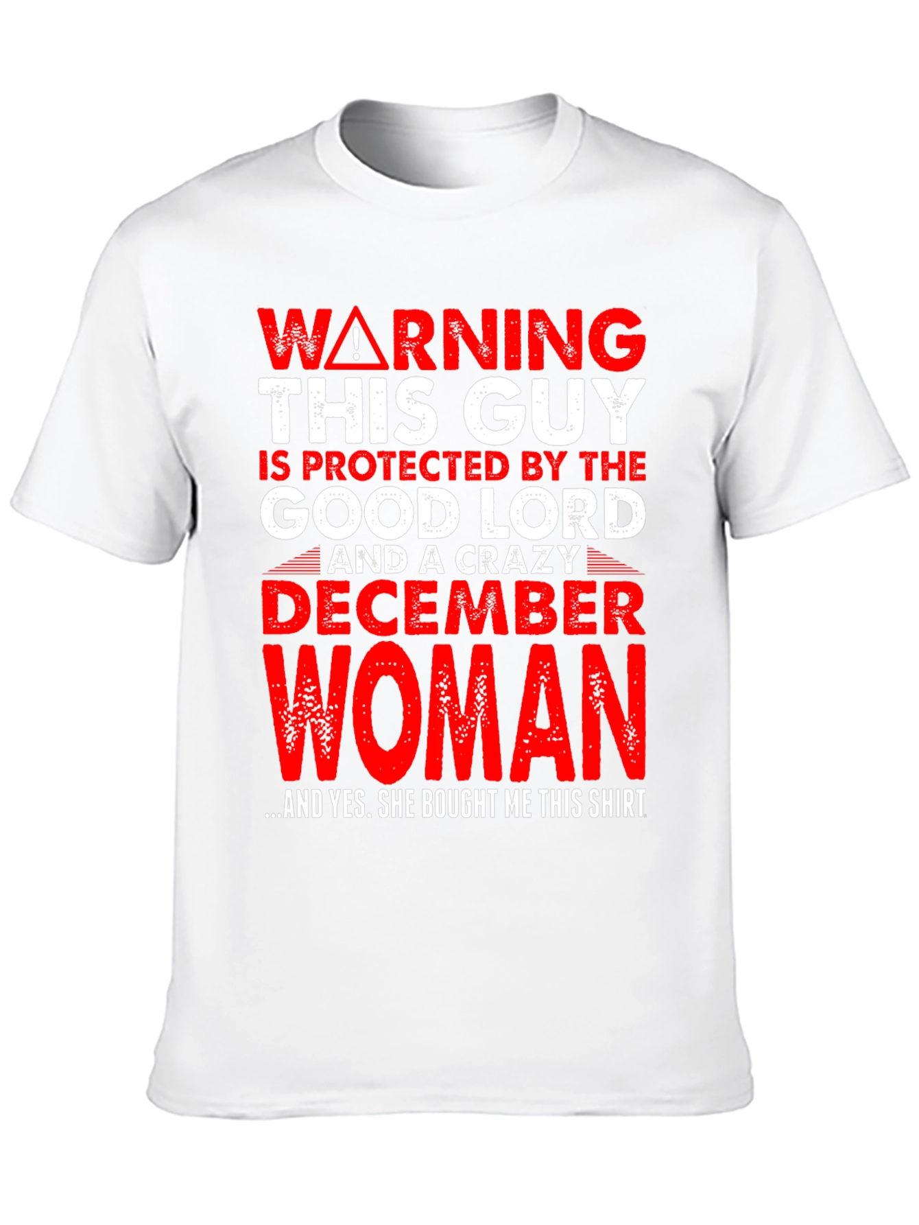 Black Warning Good Lord December Woman Protected T-Shirt view 10