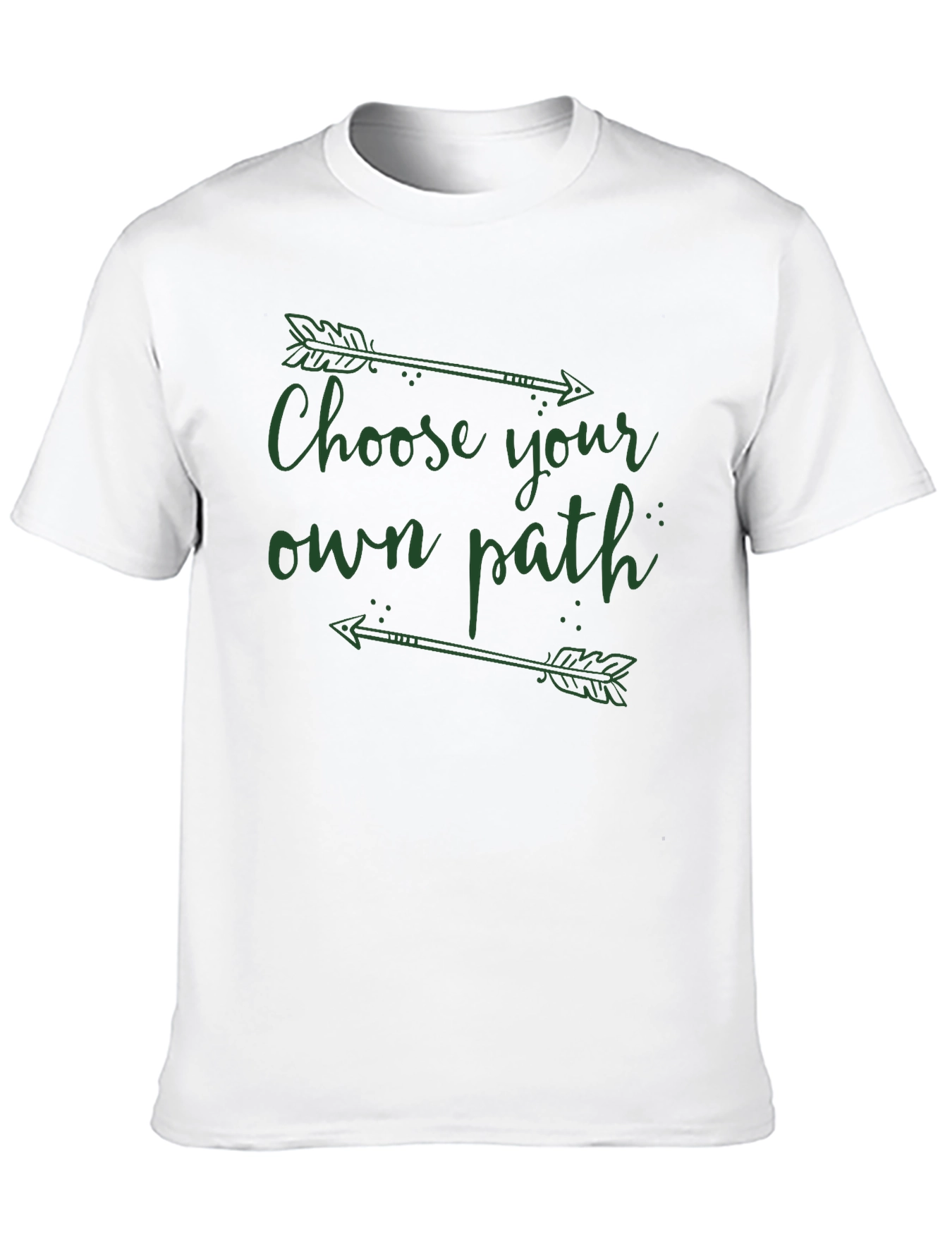 Black Choose Your Own Path Graphic Tee - Stylish Black T-Shirt view 10