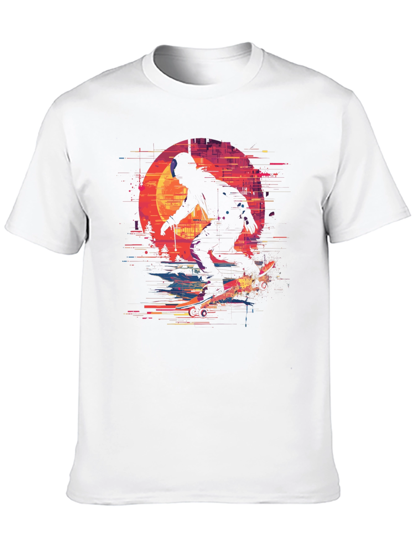 Black Retro Skateboarder T-Shirt - Vintage Style Graphic Tee view 10