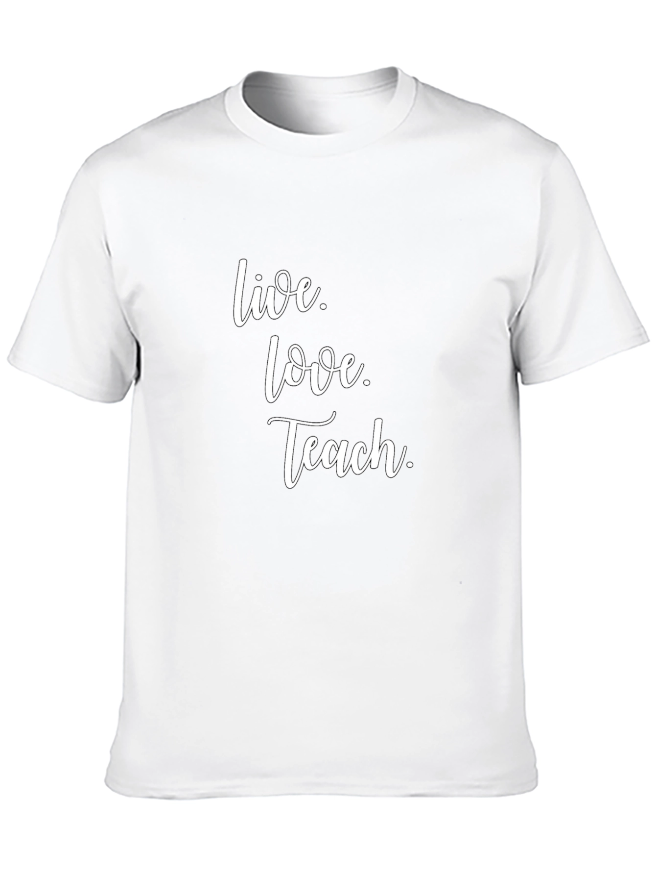 Black Live Love Teach Graphic T-Shirt view 10
